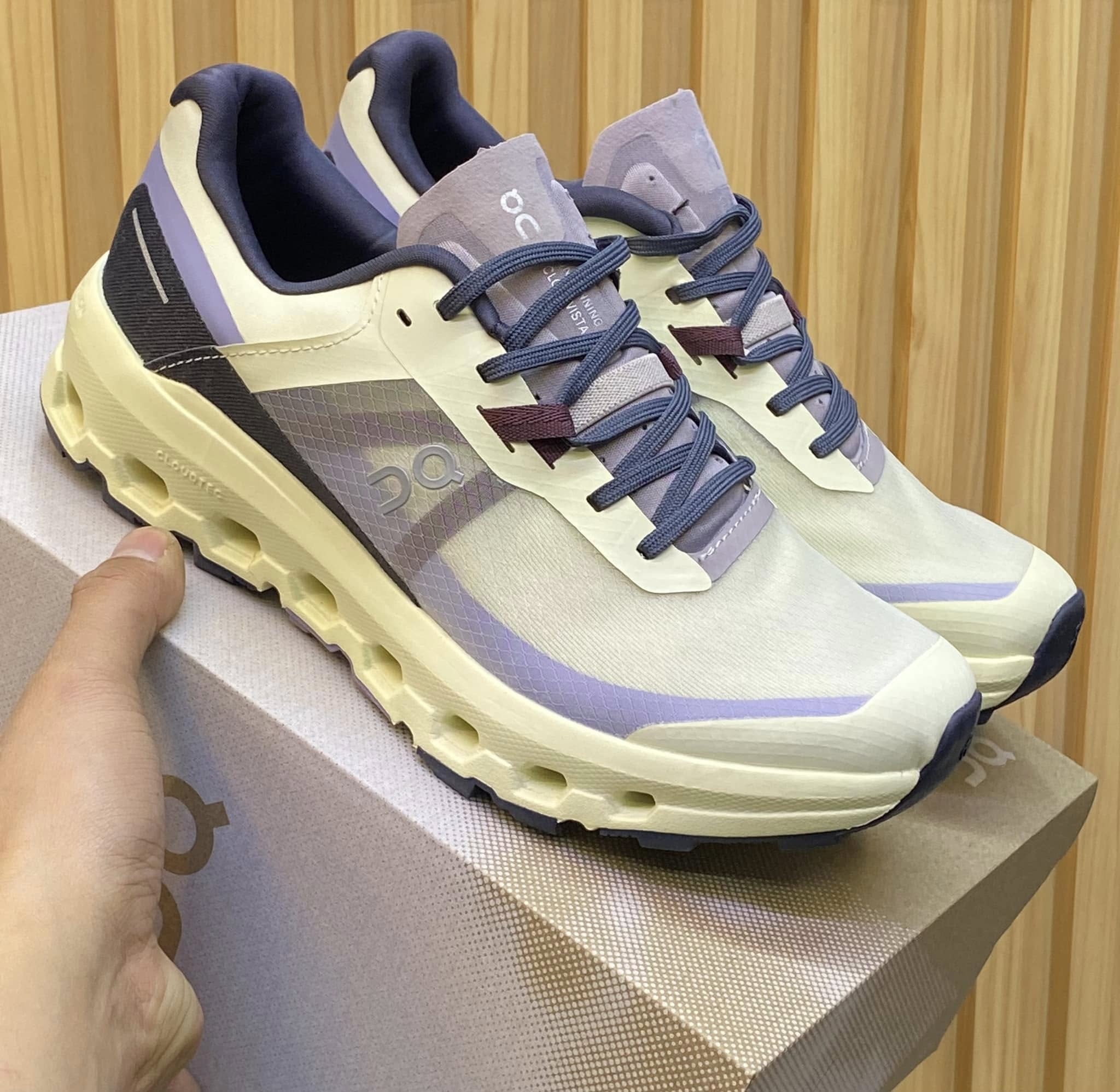 On Cloudvista 2 Purple & Yellow Sneakers