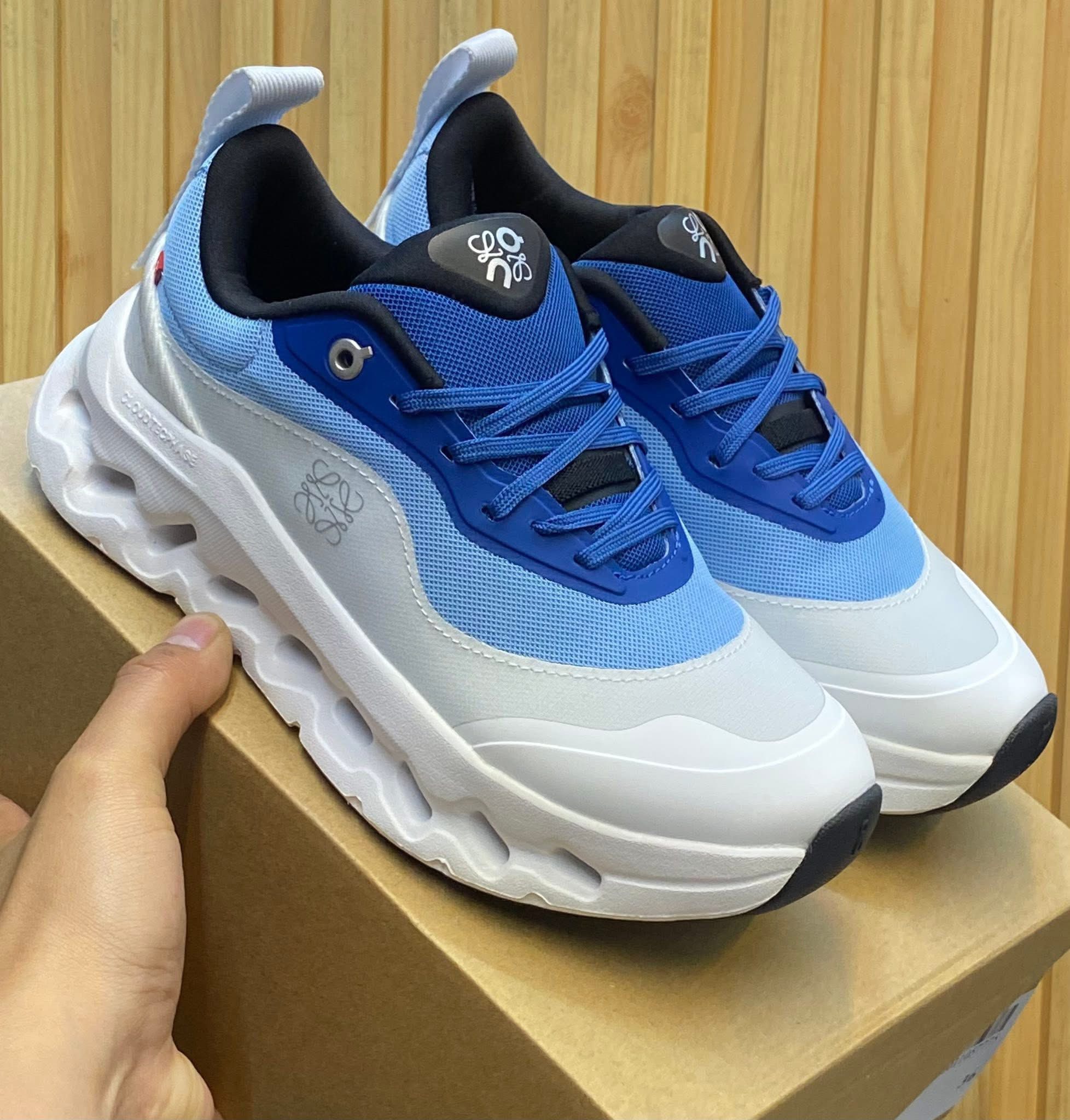 On x Loewe Cloudtilt 2 White Blue Sneakers