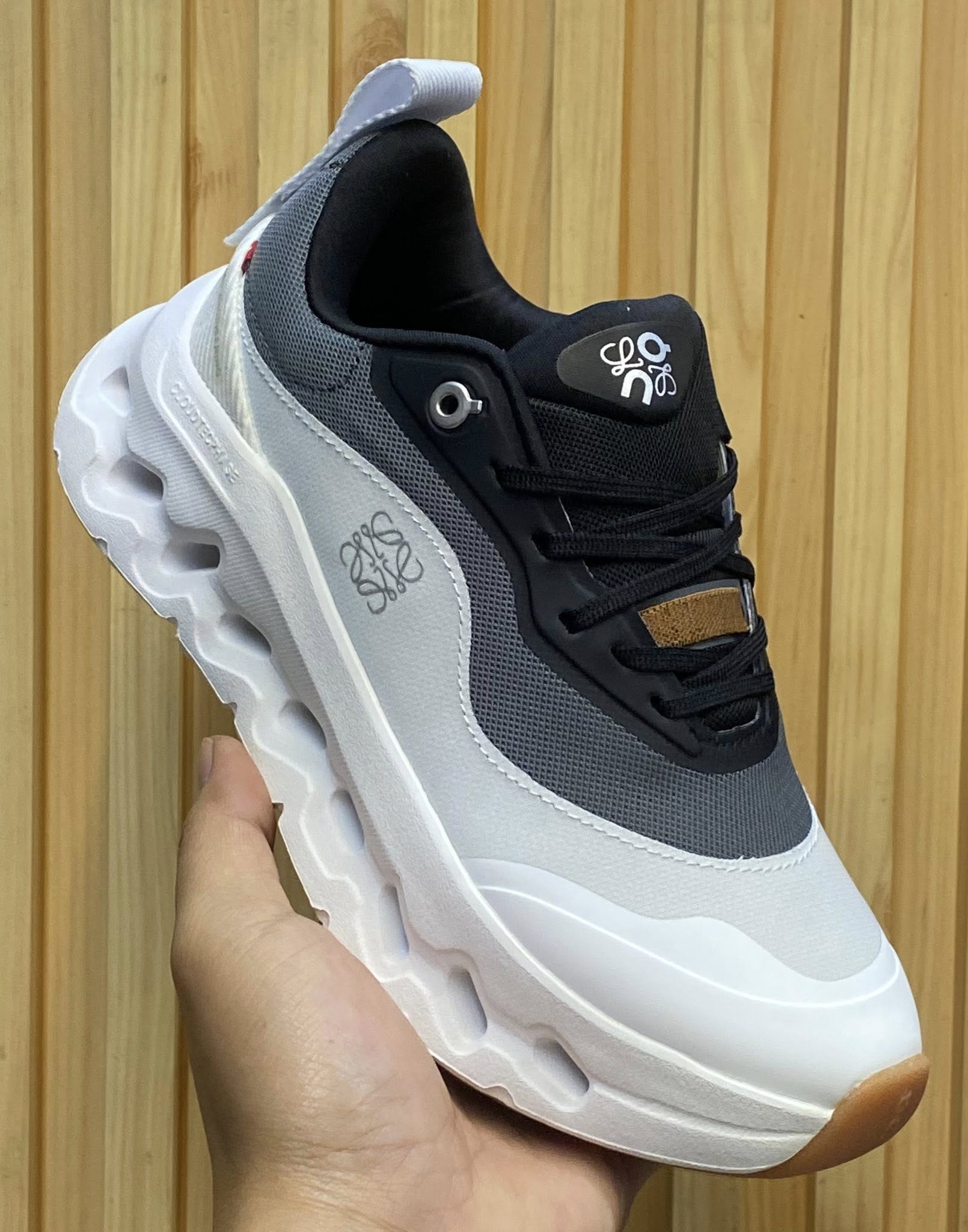 On x Loewe Cloudtilt 2 White gray brown Sneakers