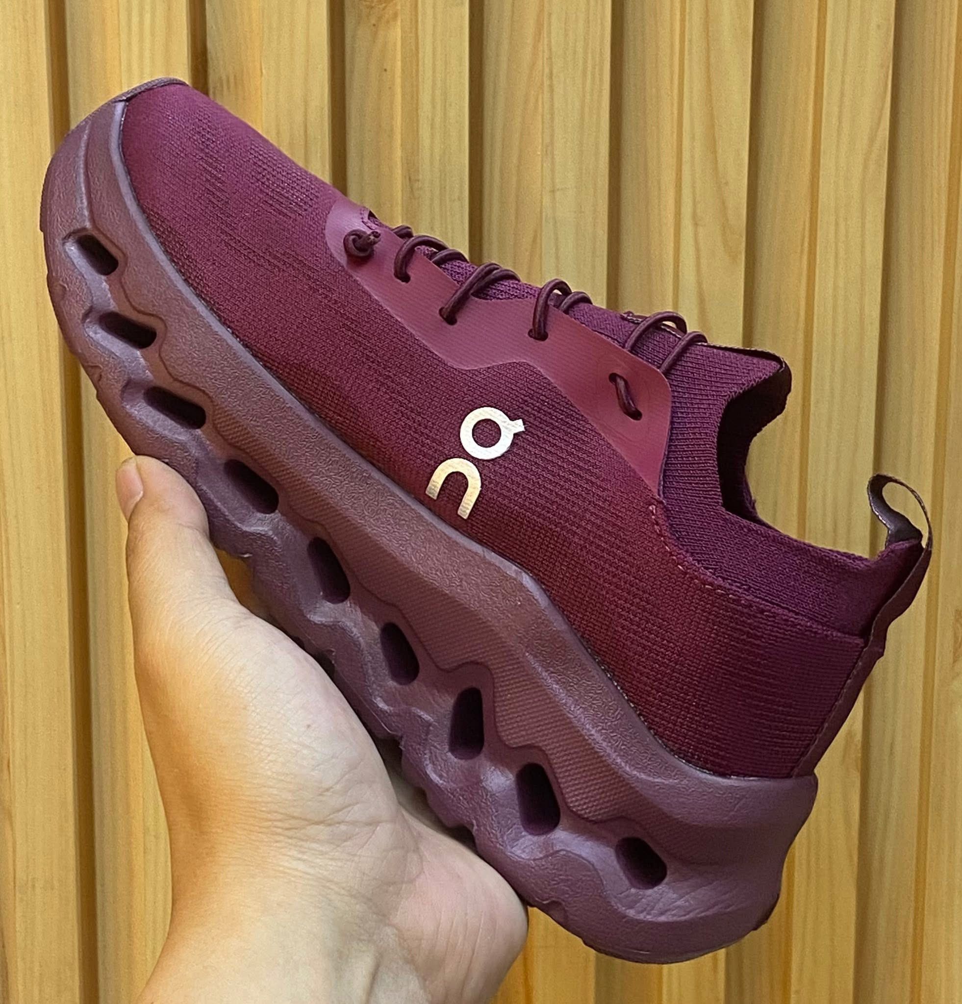 On x Loewe Cloudtilt Beet Red Sneakers