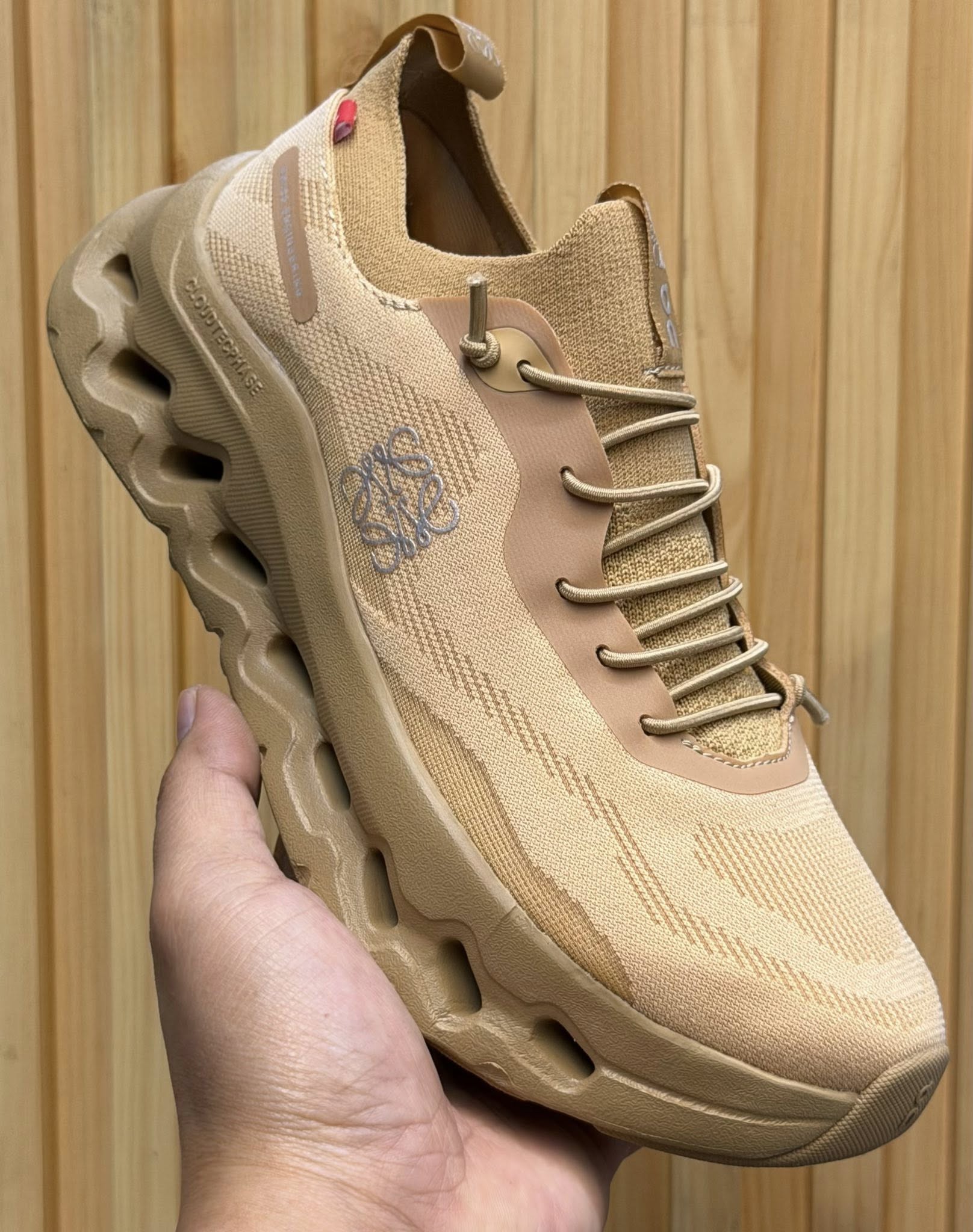 On x Loewe Cloudtilt Dark Sand Sneakers