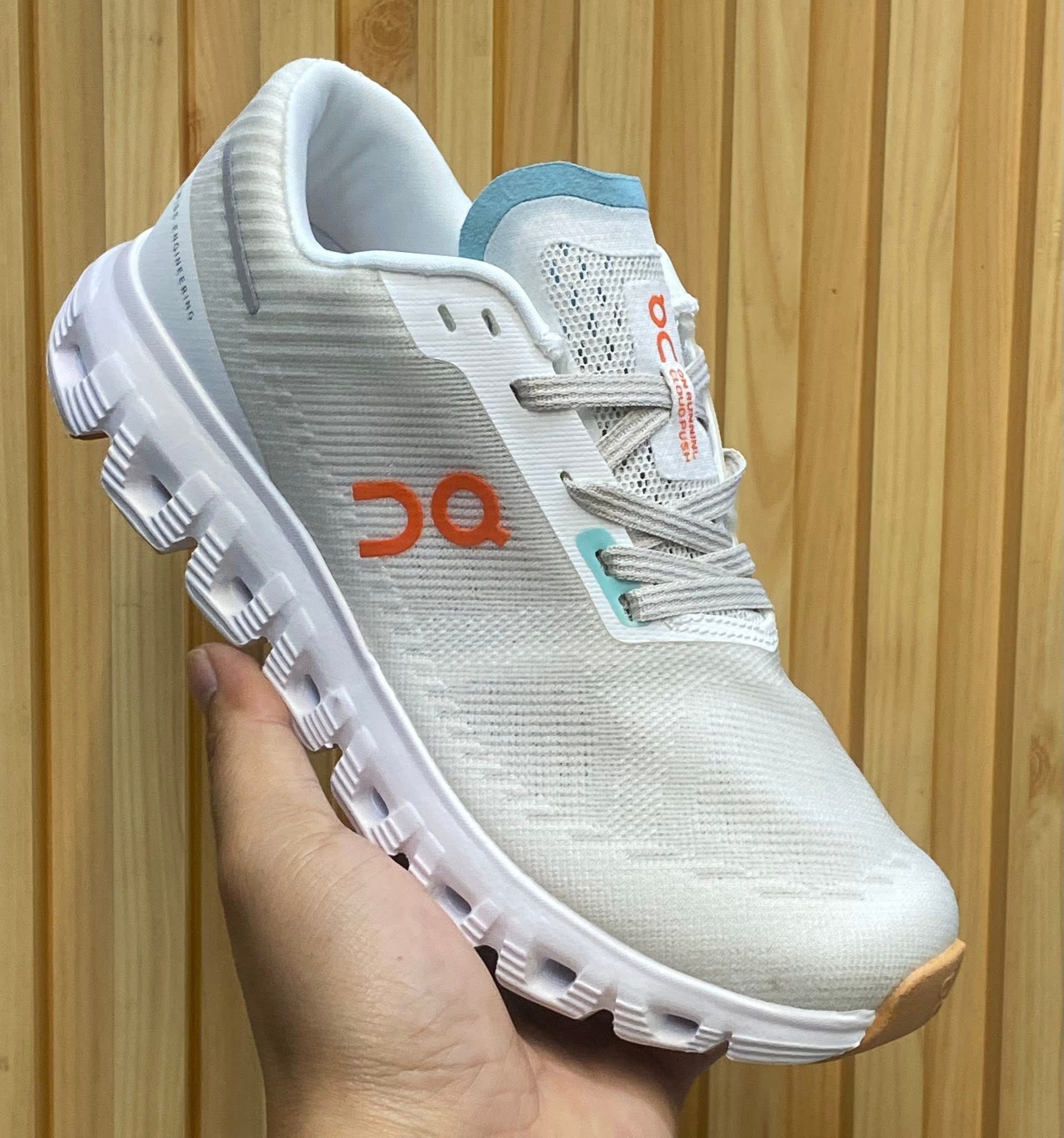 On Cloud 6 white light blue Sneakers