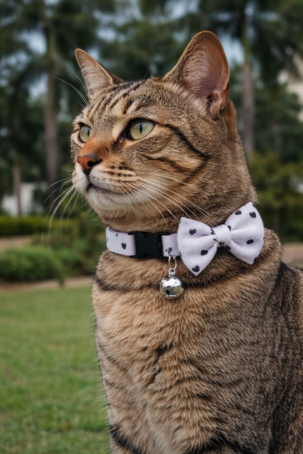 Little Hearts Handmade Cat Collar