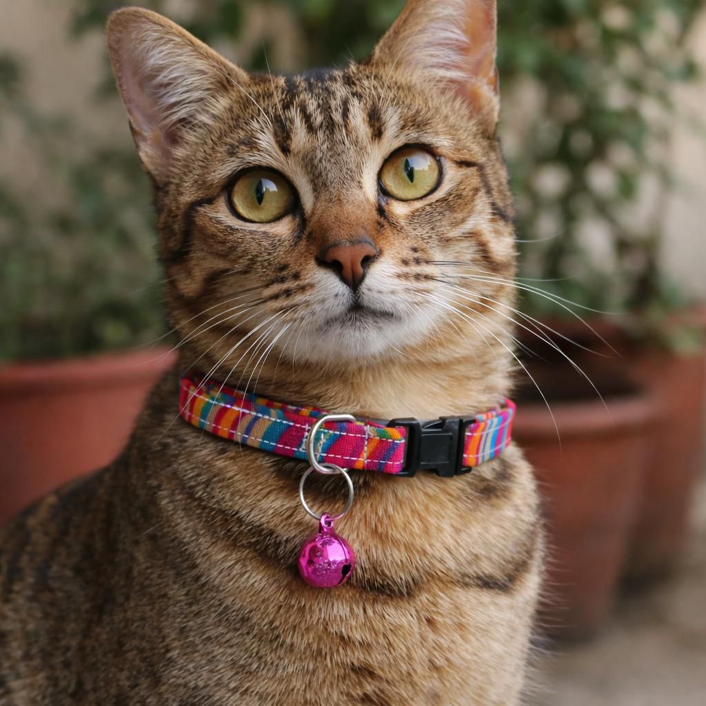 Rainbow Love Handmade Cat Collar
