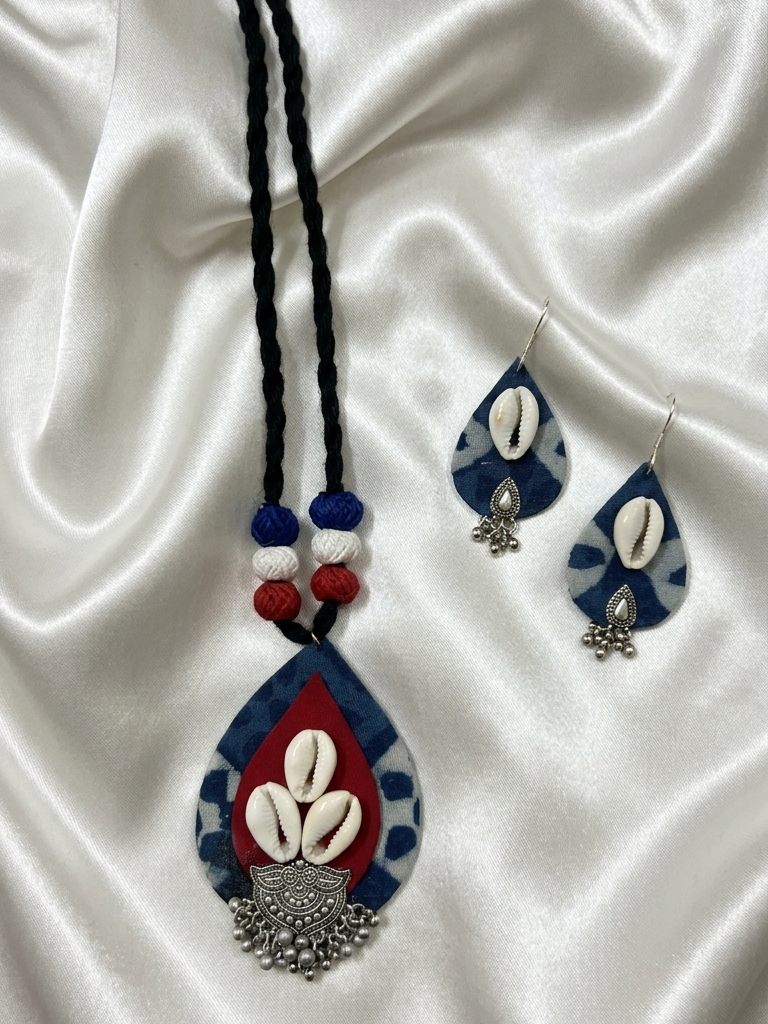 Shell Pendant Jewelry Set