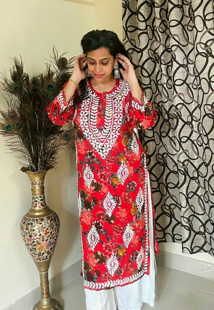 Embroidered Modal Kurti