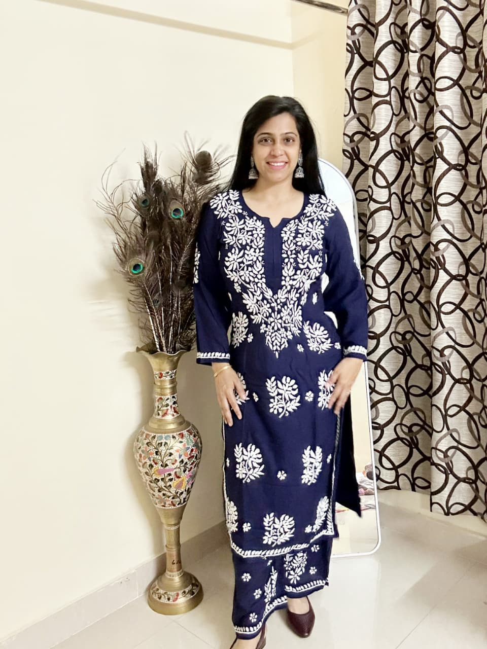 Modal Embroidered Co-ord Set