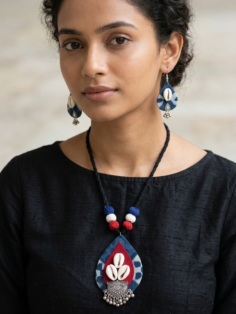 Shell Pendant Jewelry Set