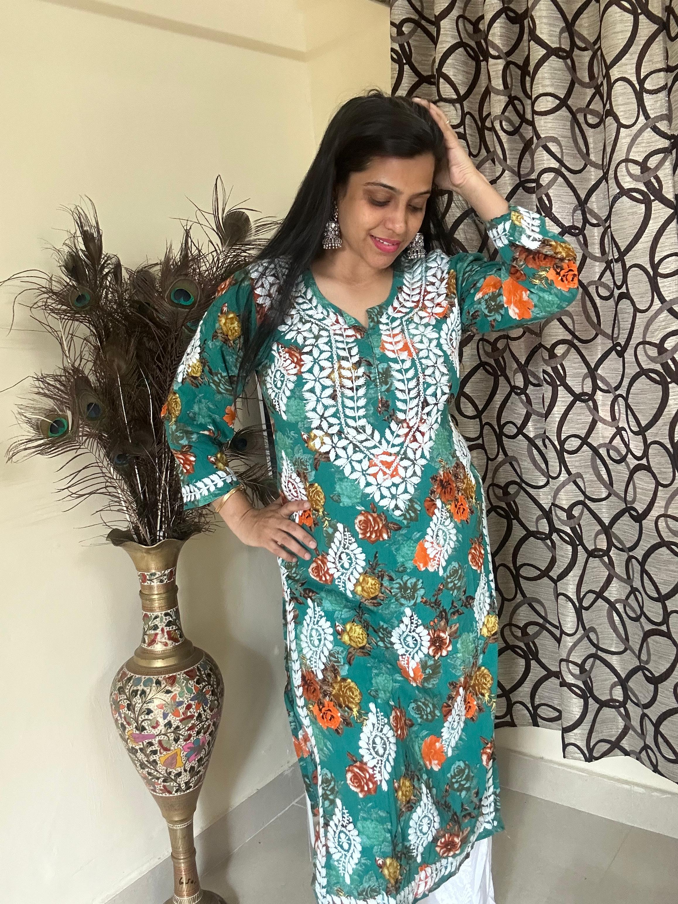 Embroidered Modal Kurti