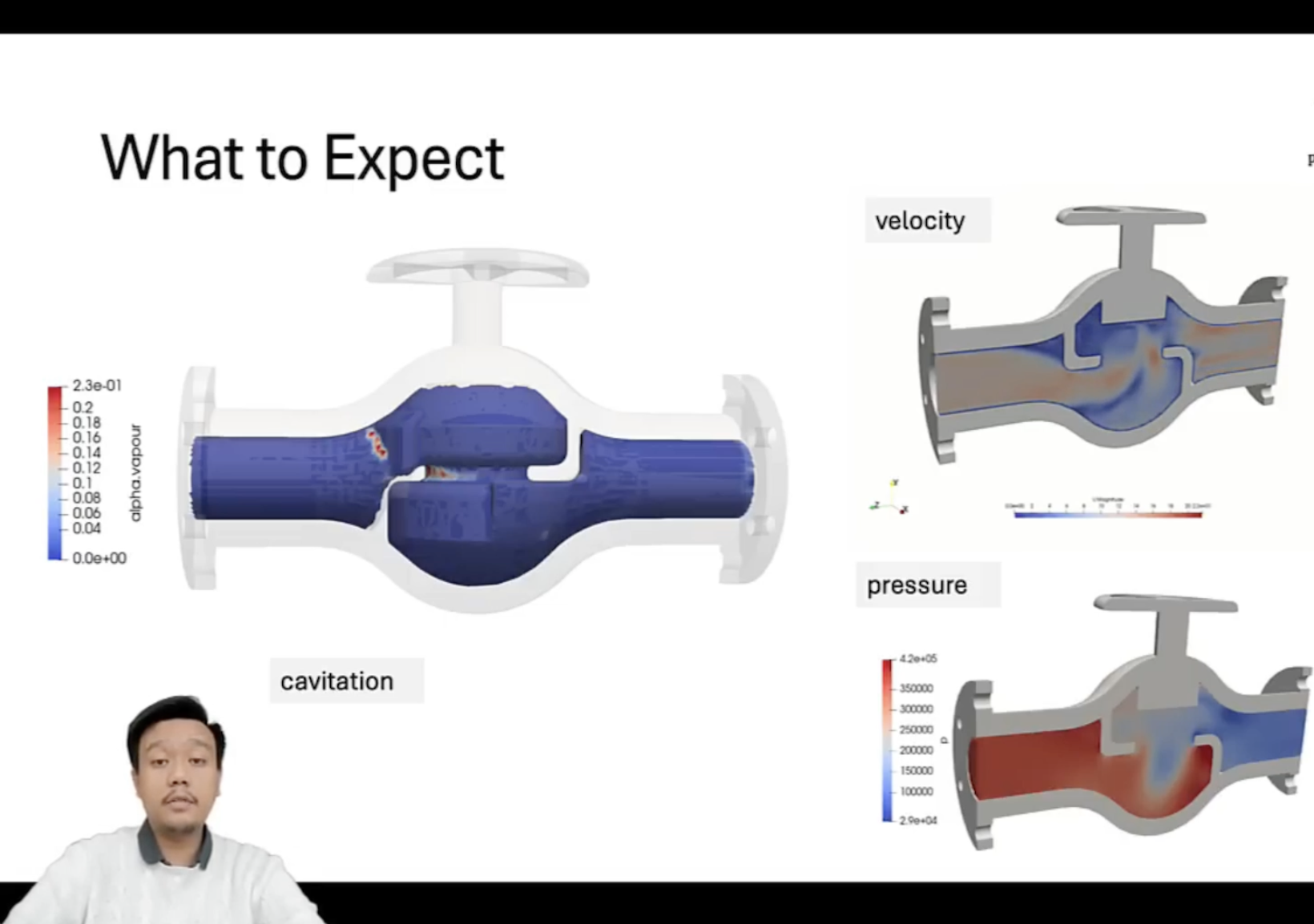 OpenFOAM Global Valve Cavitation Case Study (tutorial & template)