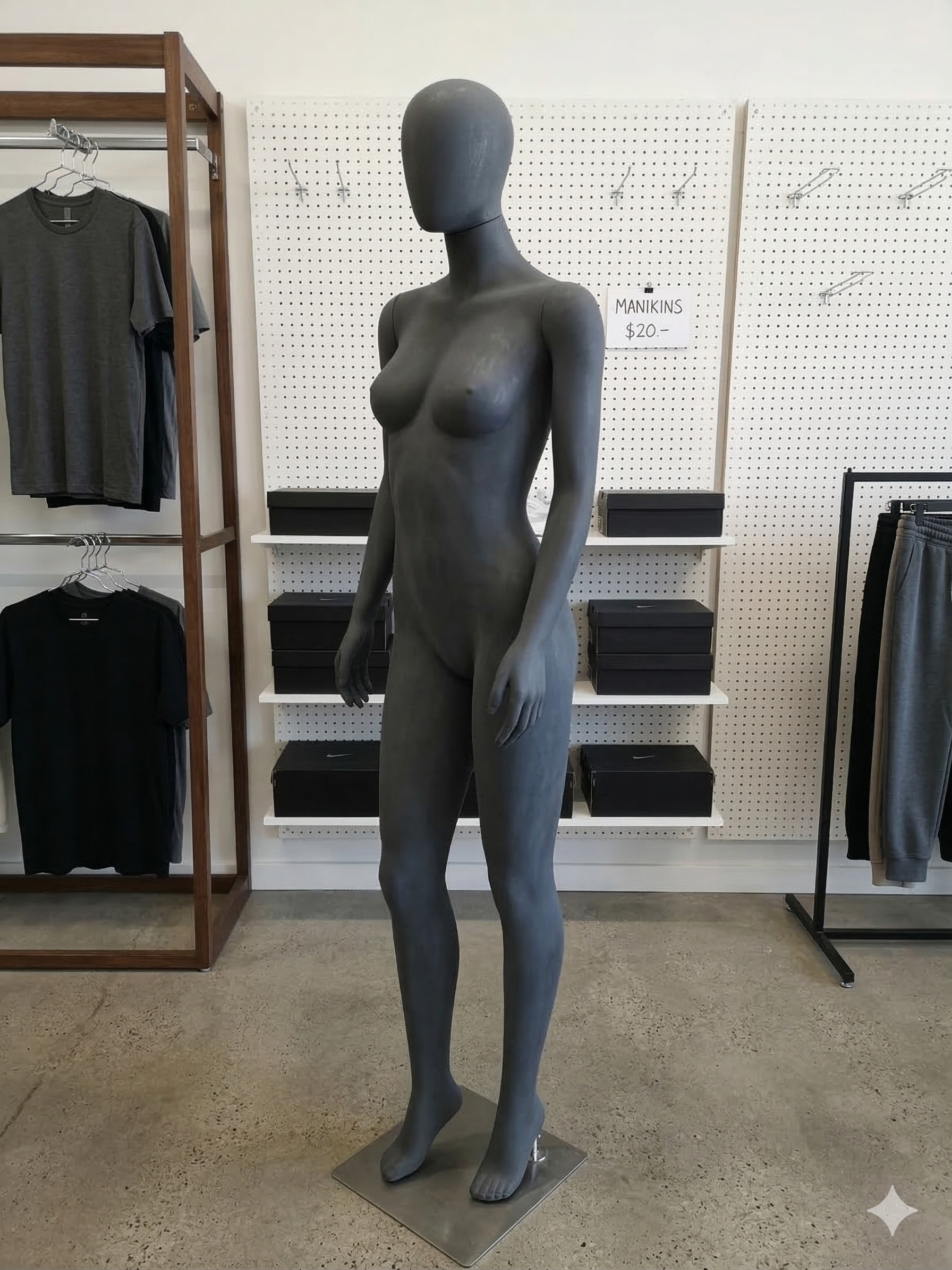 Manequim Feminina Fitness Toque Aveludado