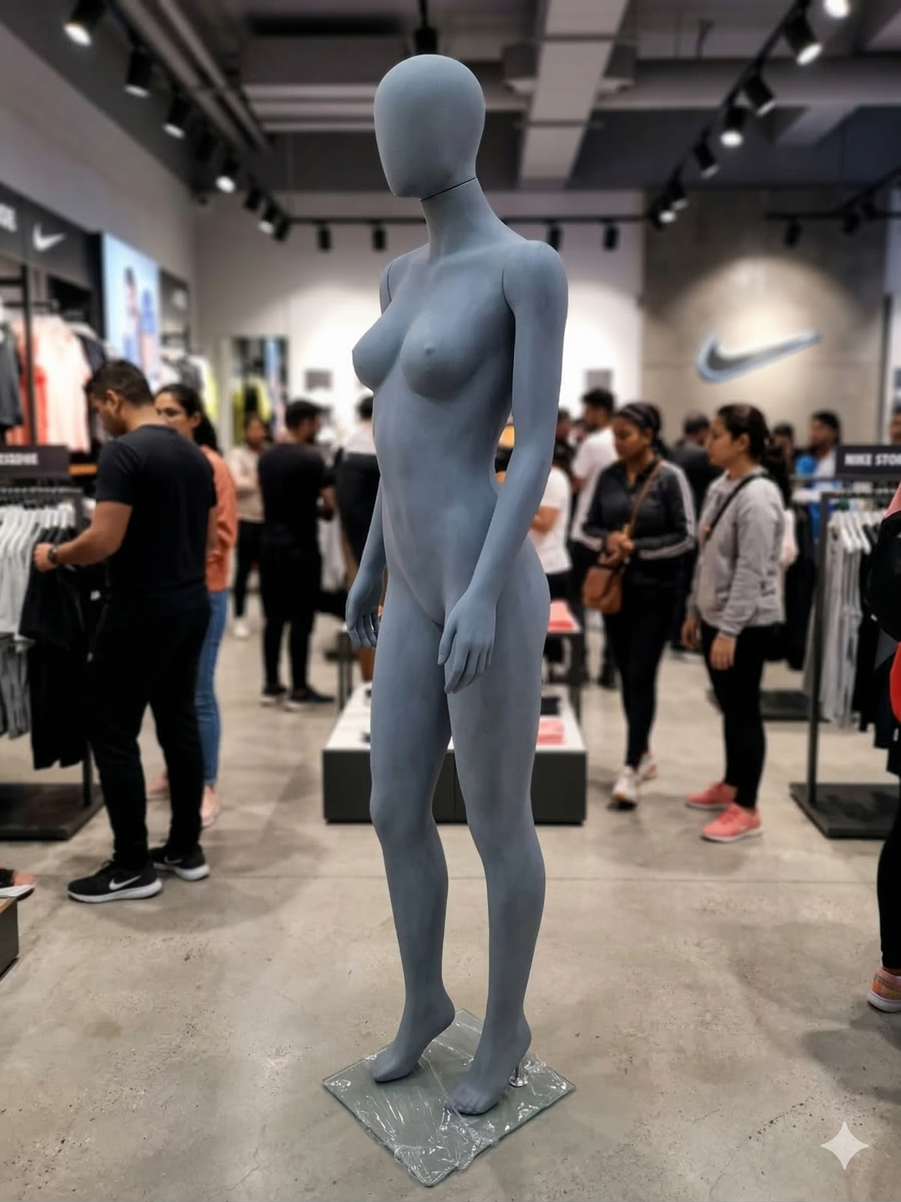 Manequim Feminina Fitness Toque Aveludado