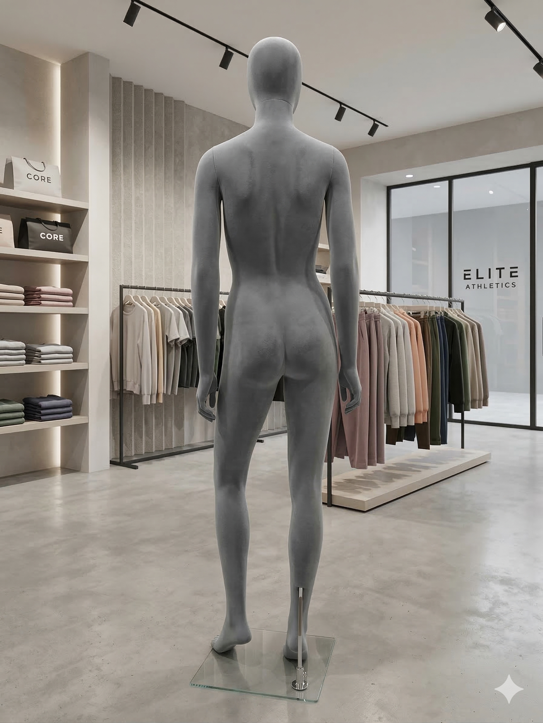 Manequim Feminina Elegante Aveludada