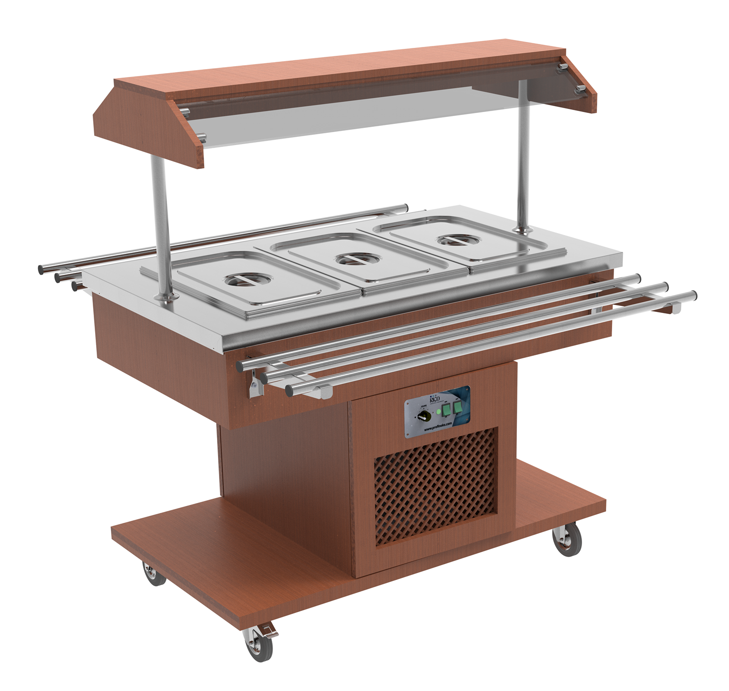 3xGn Salad Bar Soğutmalı / Orta Tip / Ahşap Kaplamalı