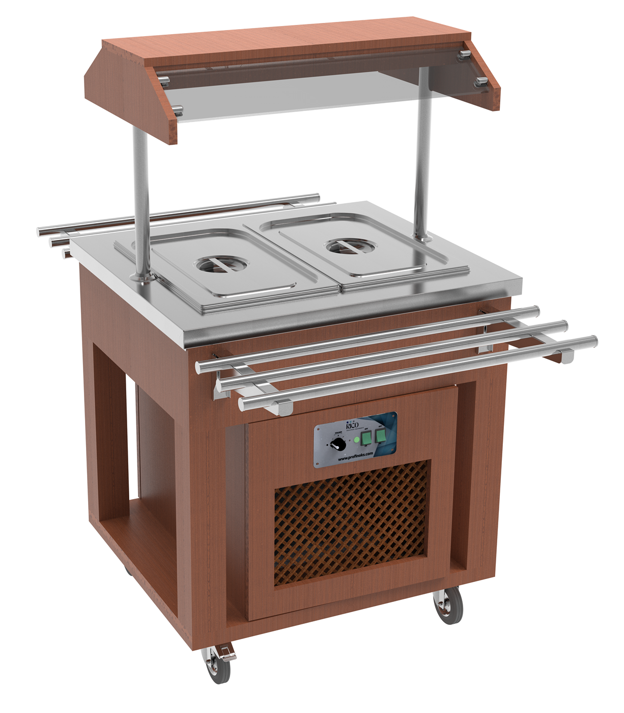 2xGn Salad Bar Soğutmalı / Orta Tip / Ahşap Kaplamalı