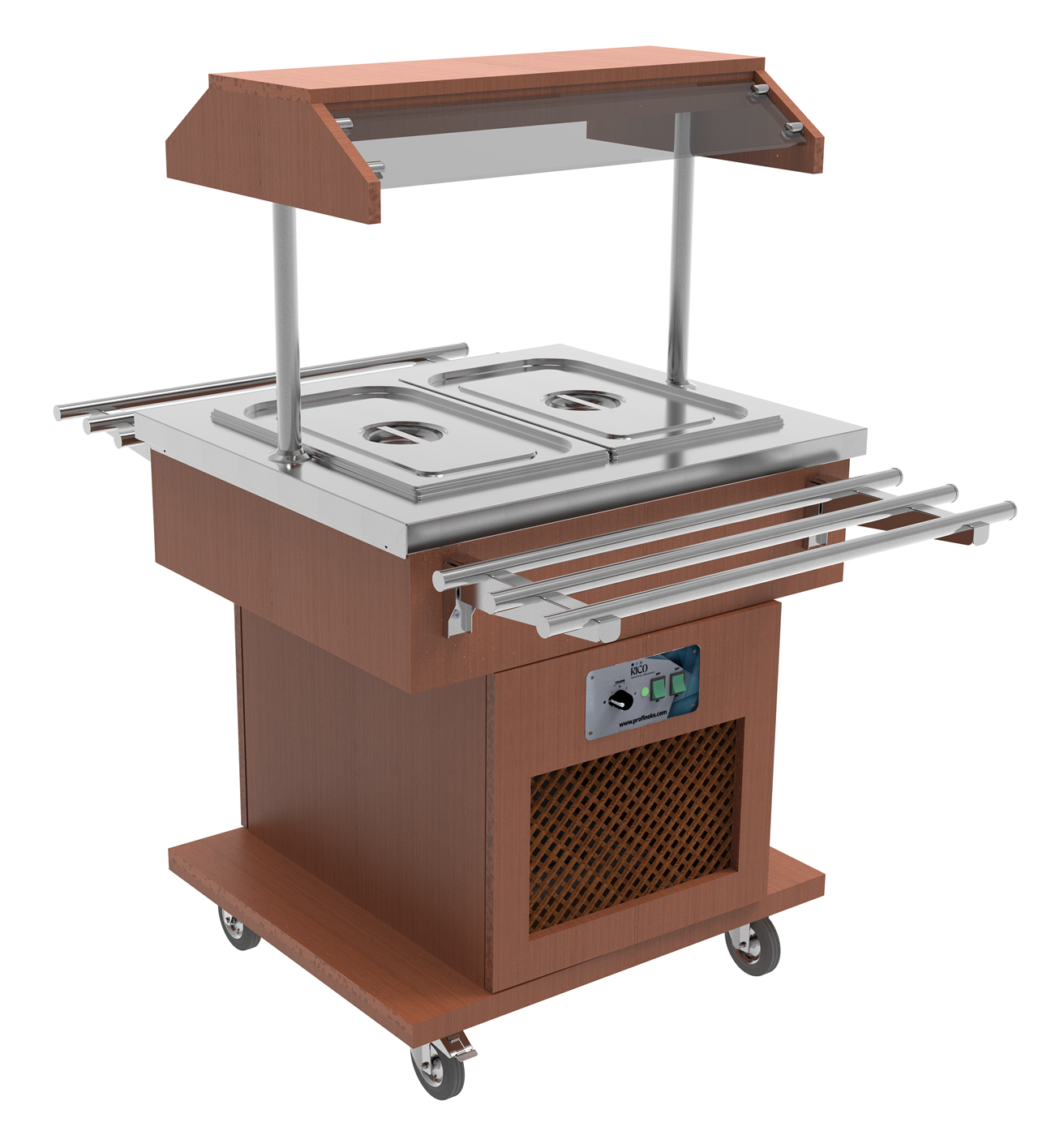 2xGn Salad Bar Soğutmalı / Orta Tip / Ahşap Kaplamalı