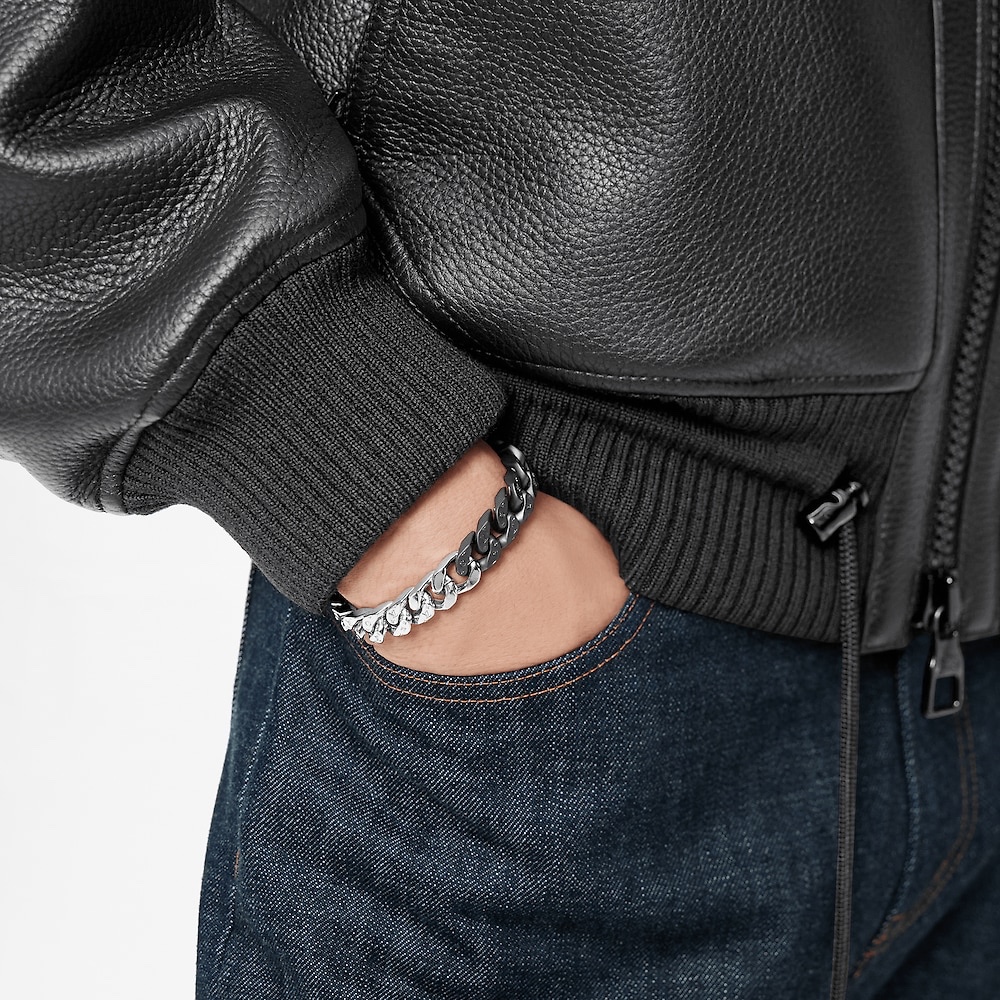 LV Monogram Black & White Chain [504190]