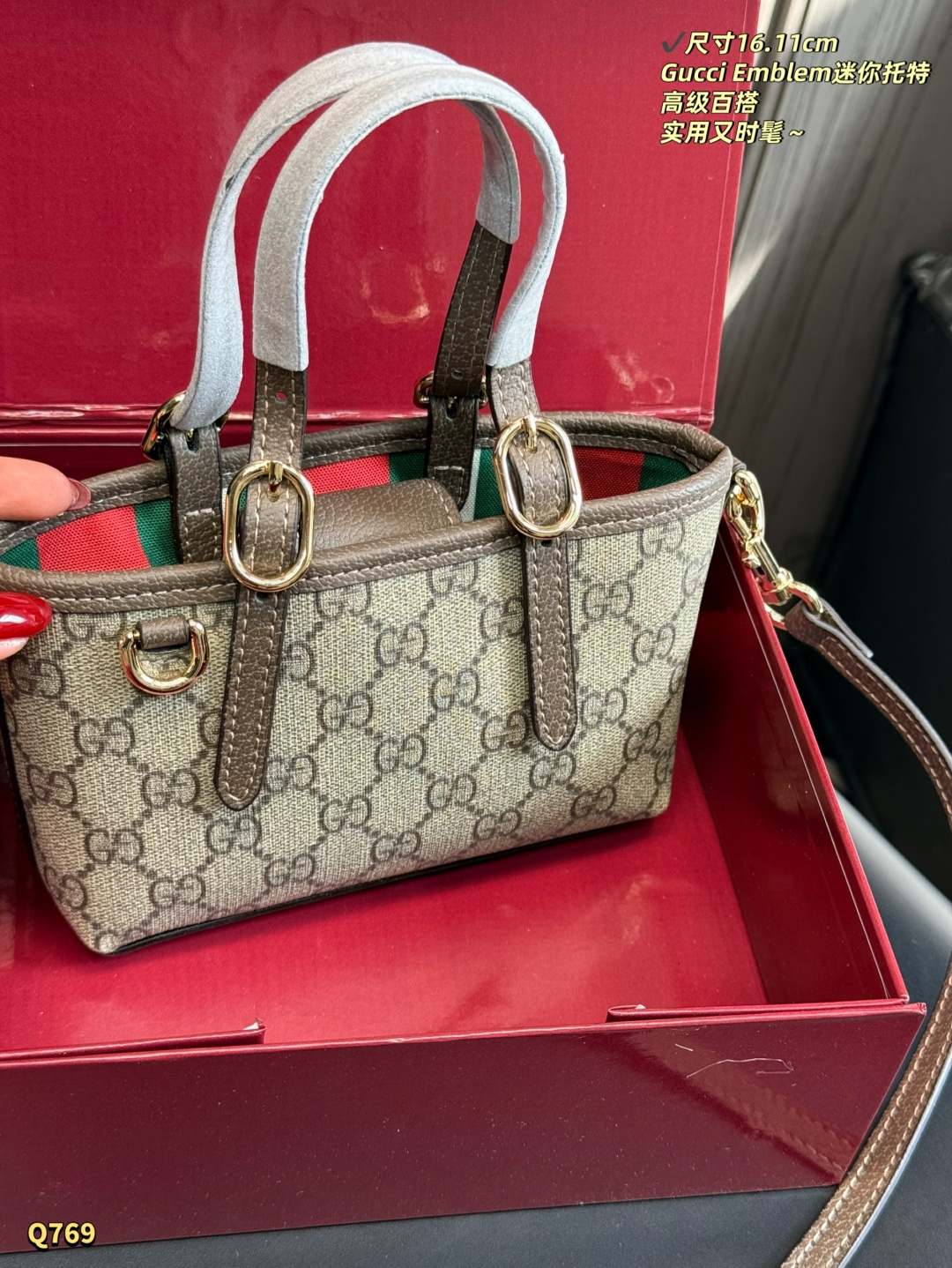 Gucci GG Emblem Brown [505094]