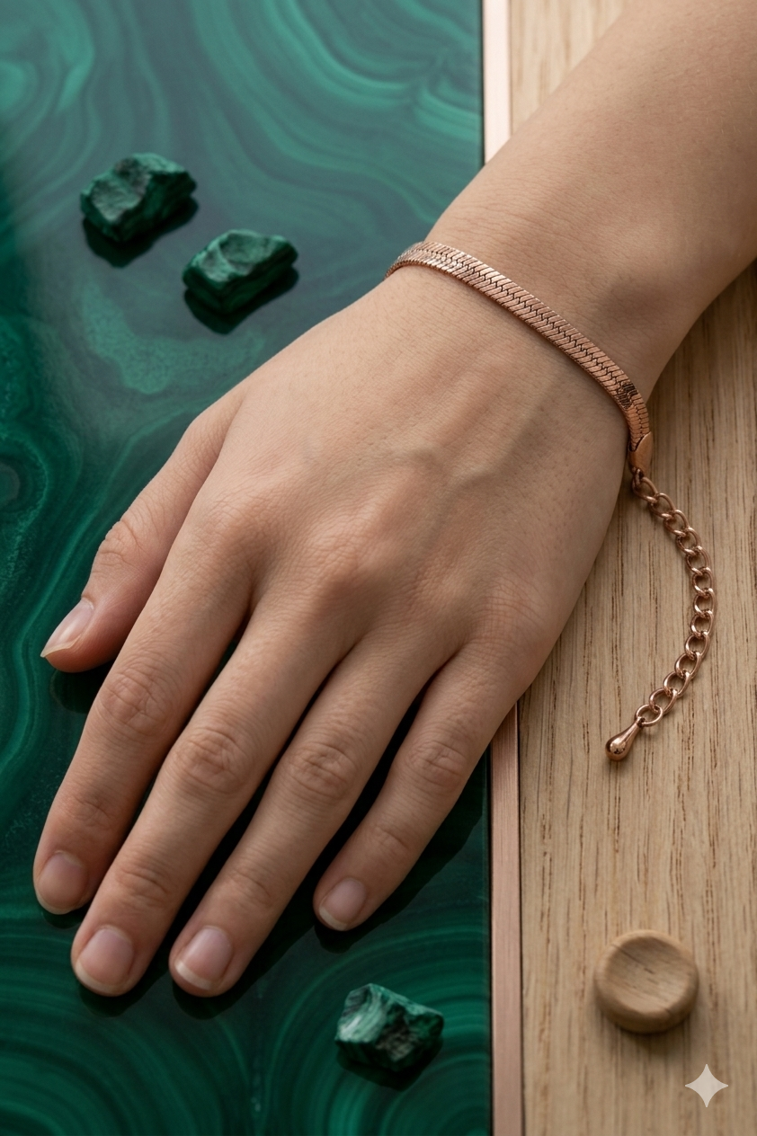 Rose Gold Snake Chain Bracelet