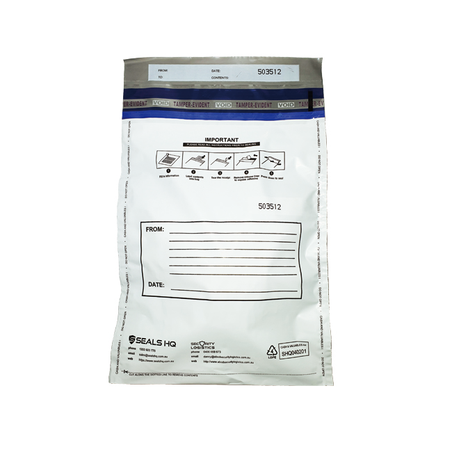 ONE TIME USE A3 OPAQUE SECURITY BAG