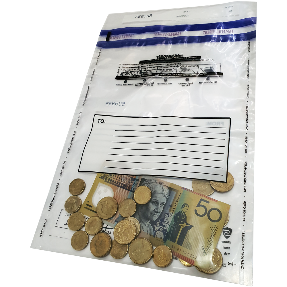 ONE TIME USE A5 CLEAR SECURITY BAG