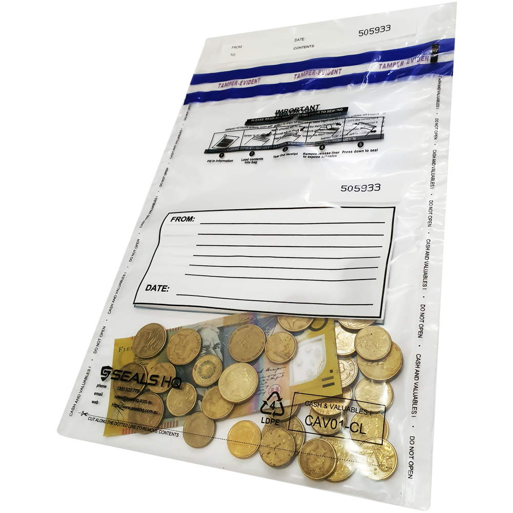 ONE TIME USE A5 CLEAR SECURITY BAG