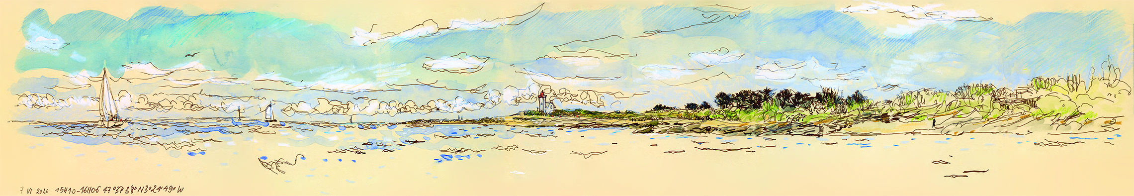 LEPORELLIMINI # 47 // Les Petits Riens de l'île de Groix. Vue de la pointe des Chats