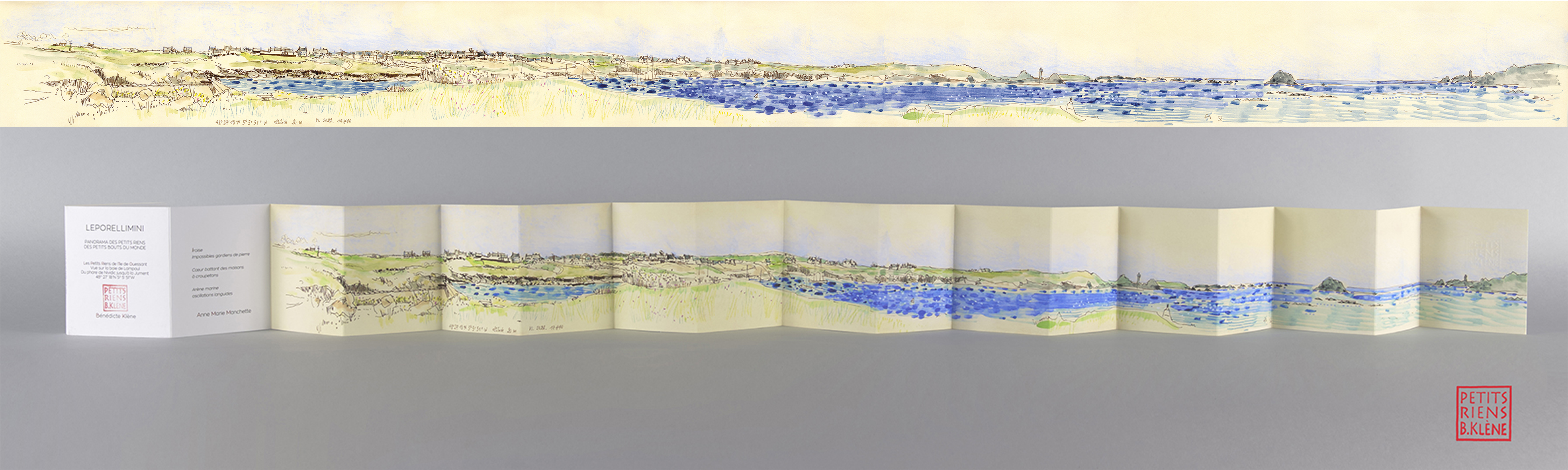 LEPORELLIMINI # 53 // Les Petits Riens de l'île de Ouessant. Vue sur la baie de Lampaul, du phare de Nividic à la Jument 