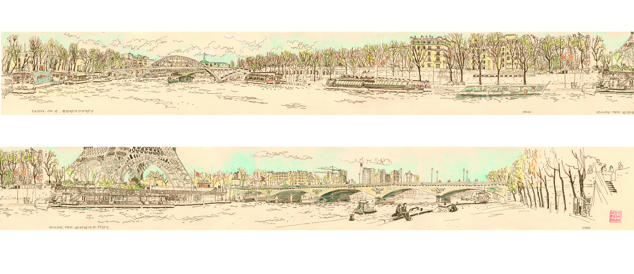 LEPORELLIMINI # 35 // Les Petits Riens de Paris. Vue de Port Debilly