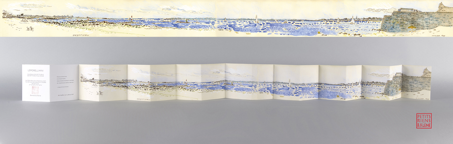 LEPORELLIMINI # 52// Les Petits Riens de Port-Louis. Vue de la grande plage de la Citadelle