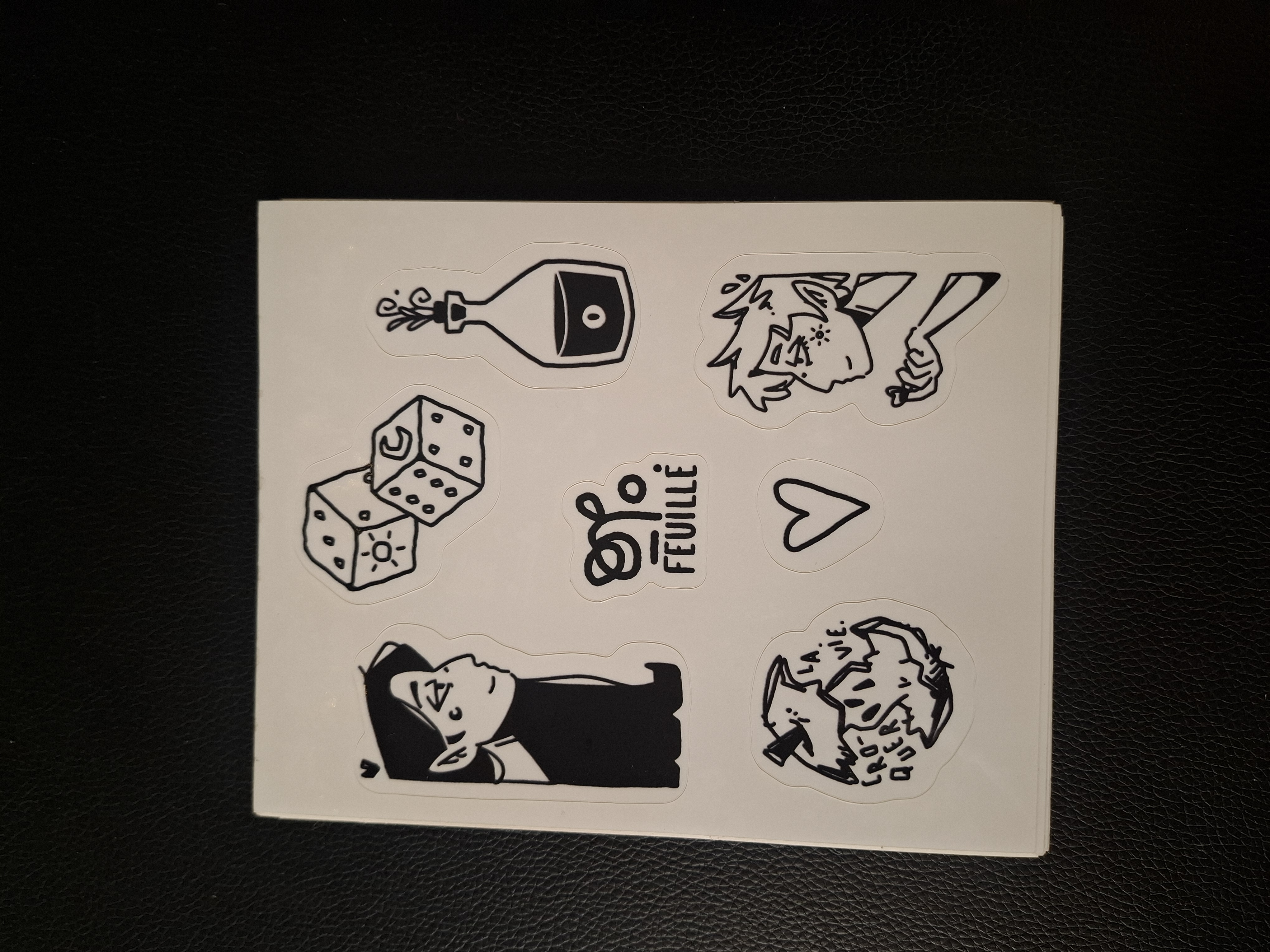 Planche de stickers