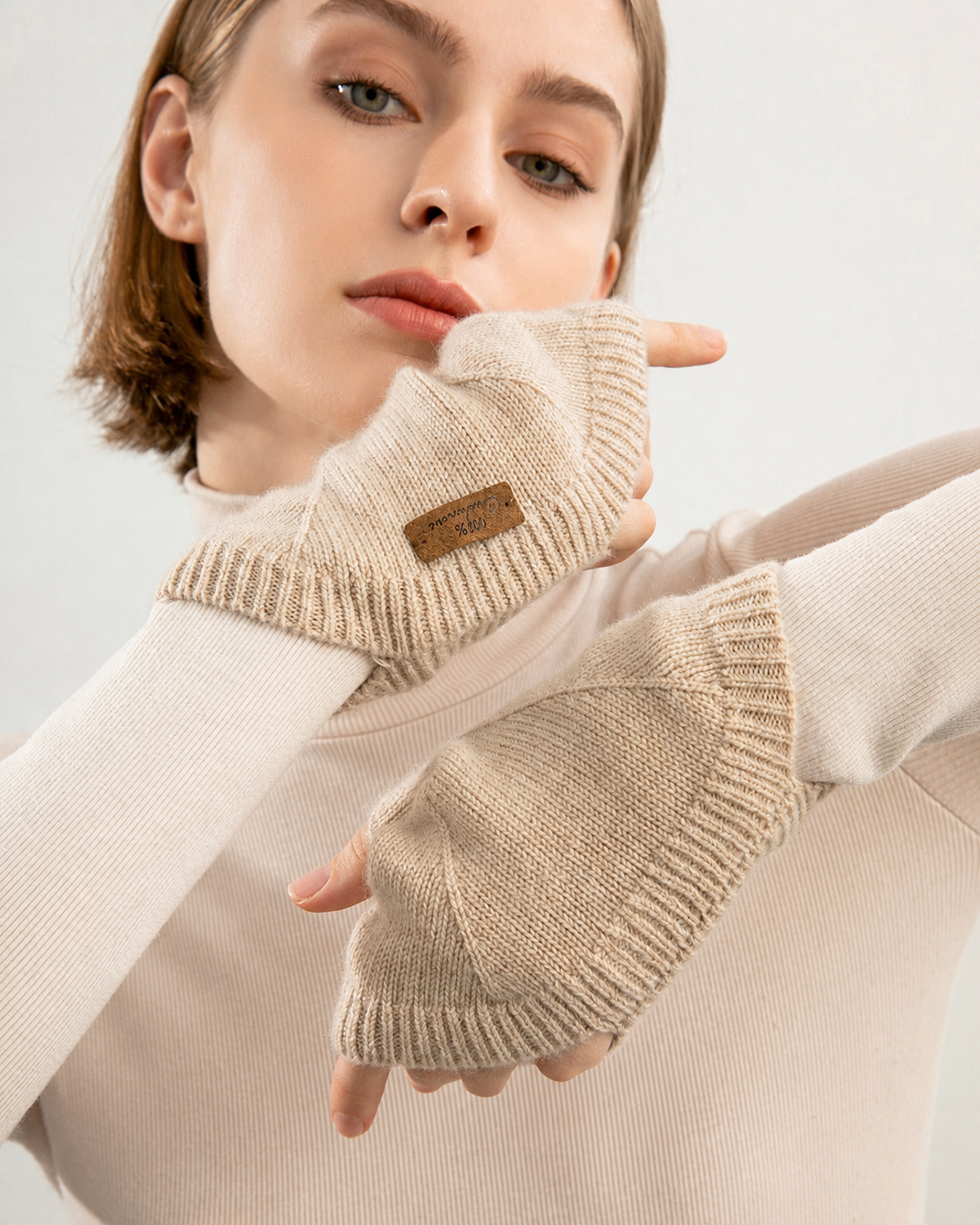 100% Pure Cashmere Shell Hand Warmers