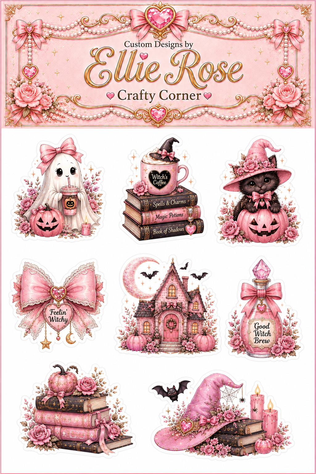 Ellie Rose Witchy Sticker Set