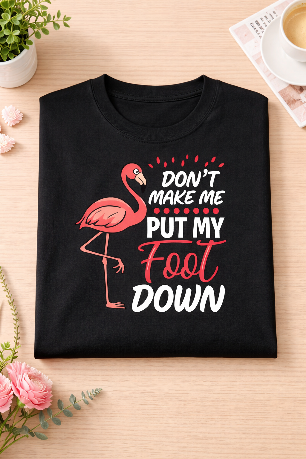 Flamingo Attitude Graphic Tee
