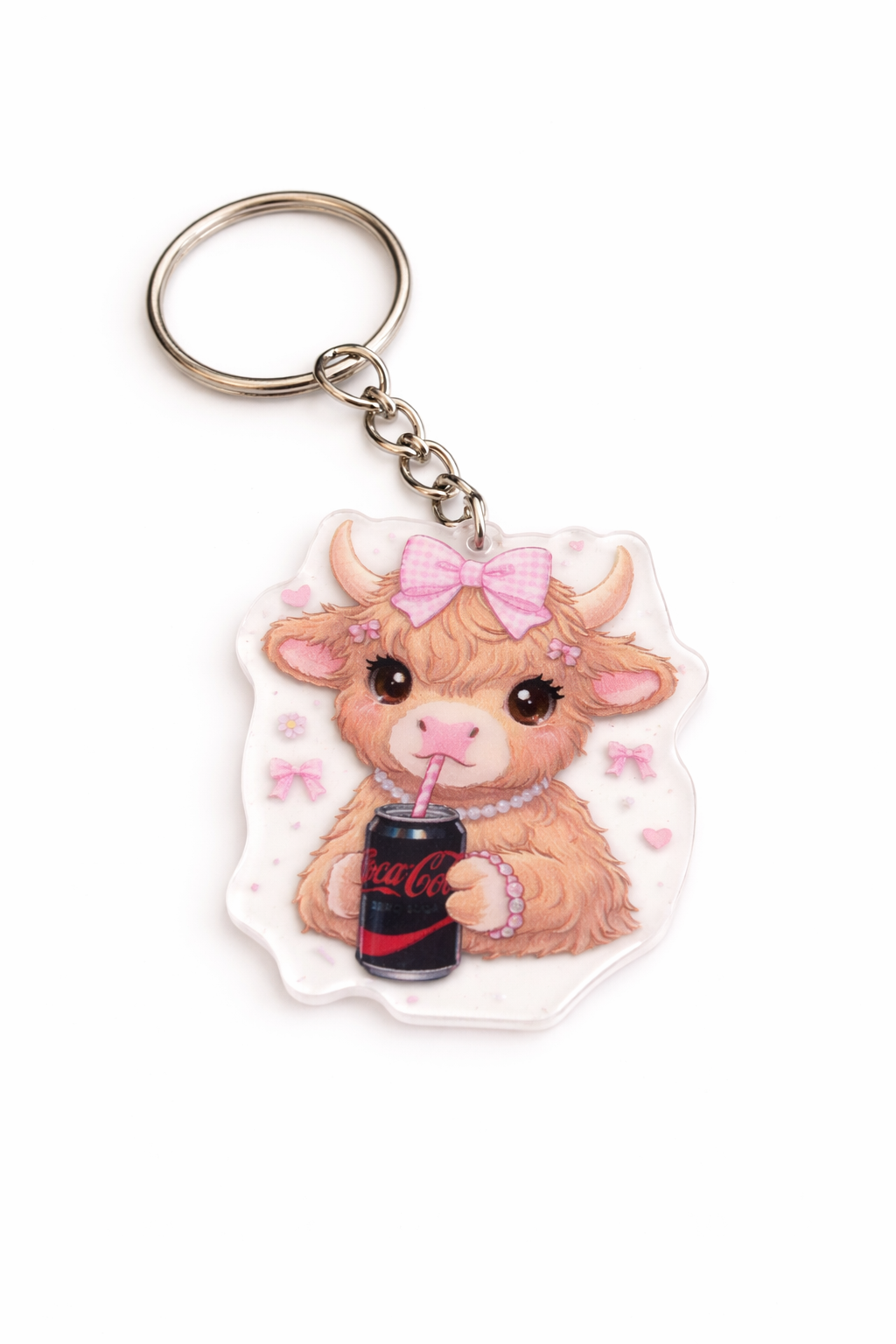 Cute Cow Keychain