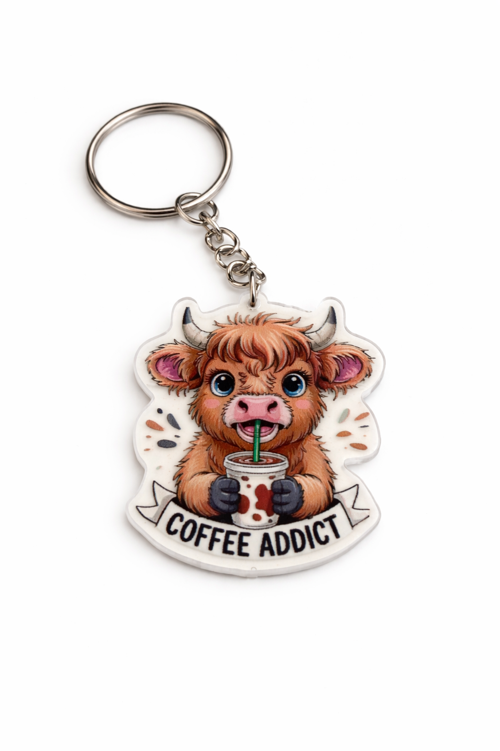Coffee Addict Keychain