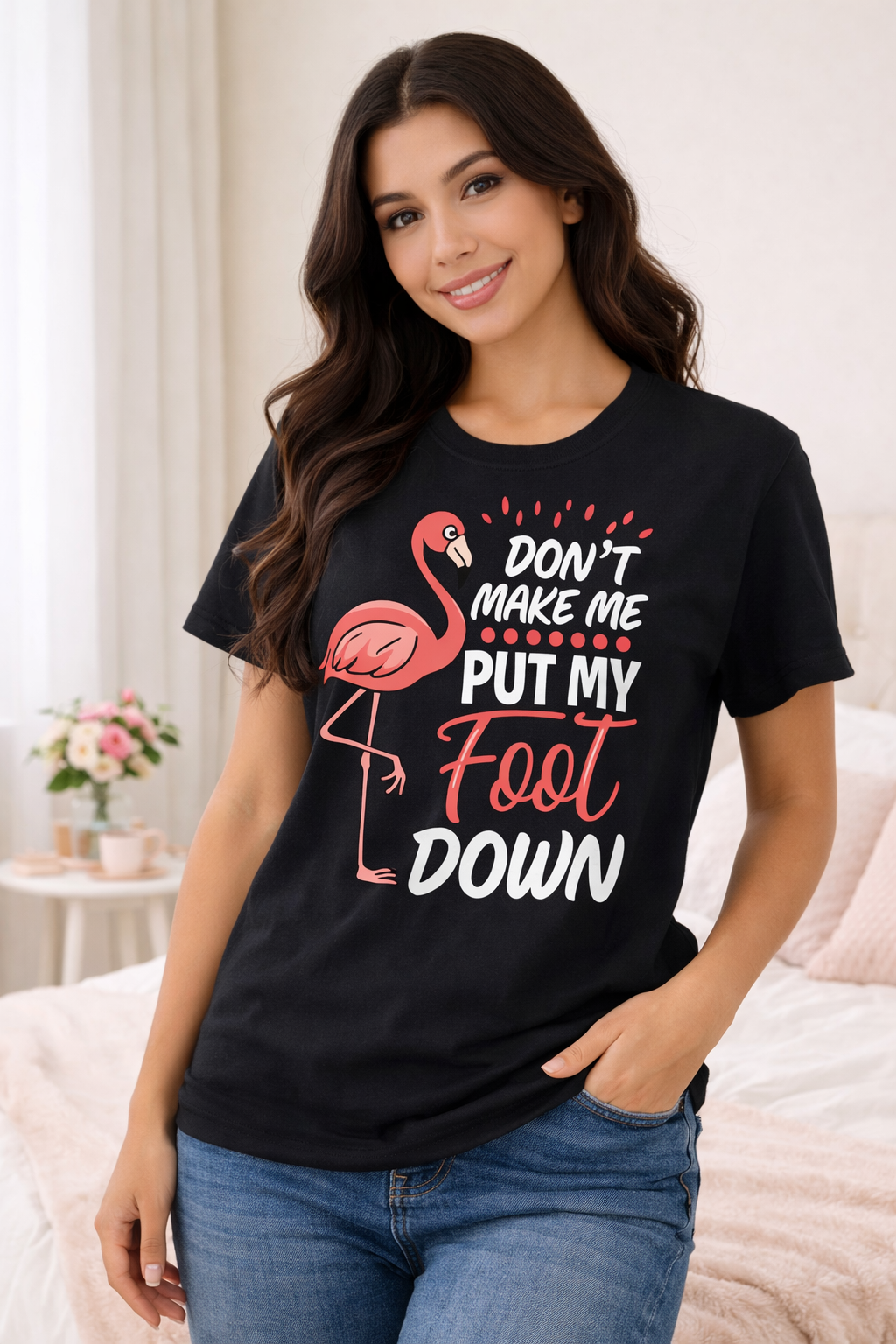 Flamingo Attitude Graphic Tee