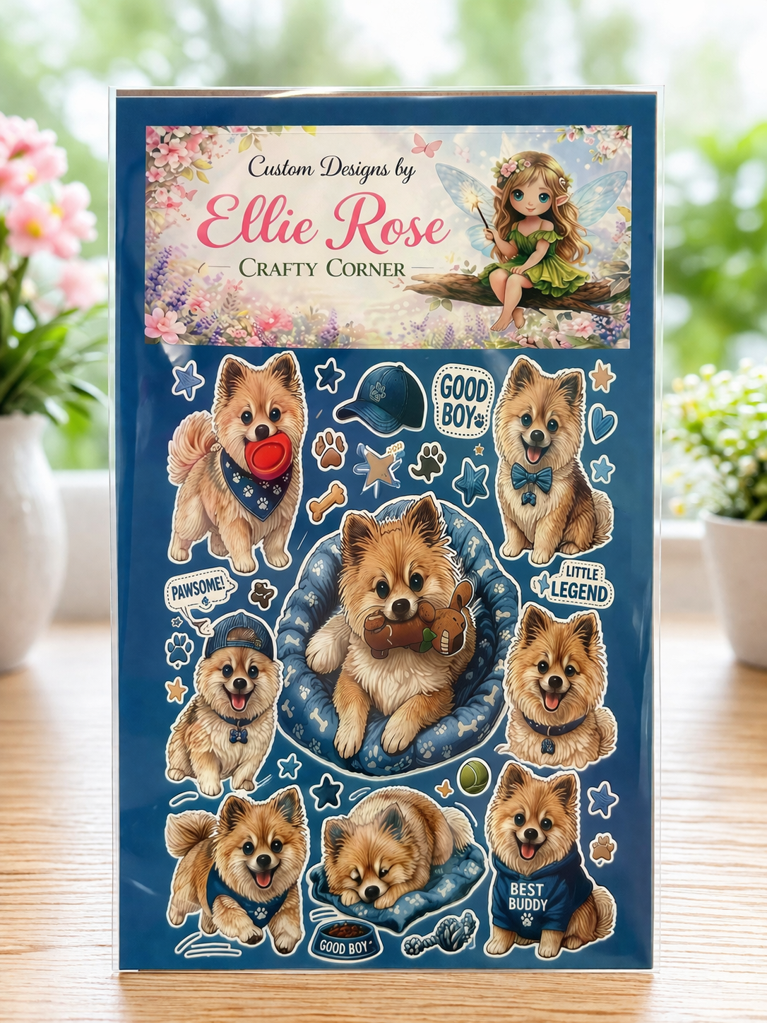 Pomeranian Dog Sticker Set