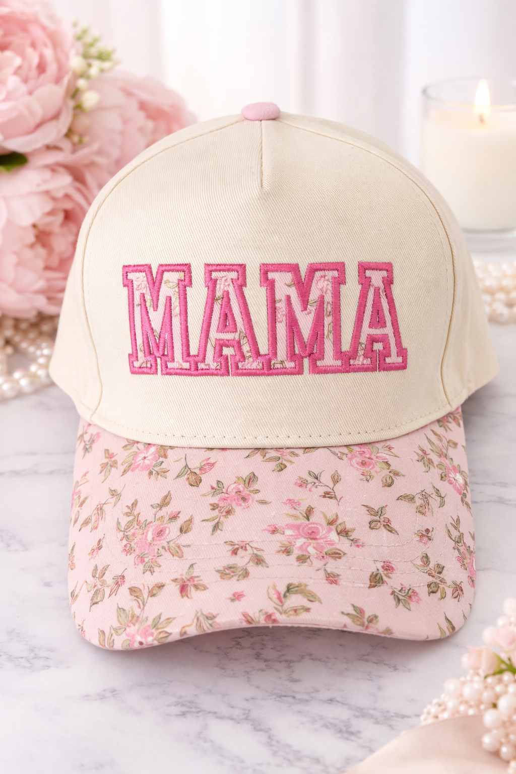 Mama Floral Baseball Cap