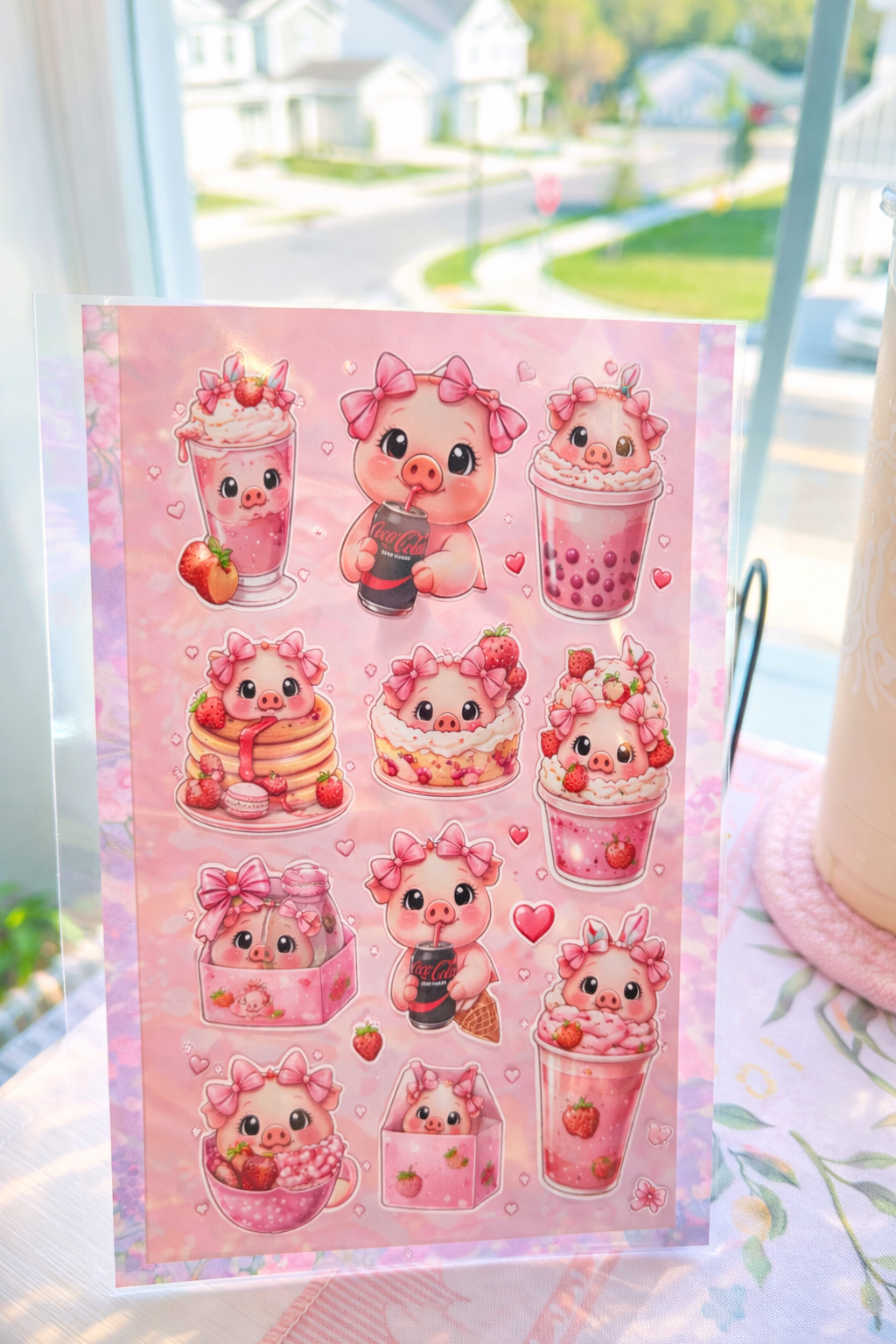 Piggy Dessert Sticker Sheet