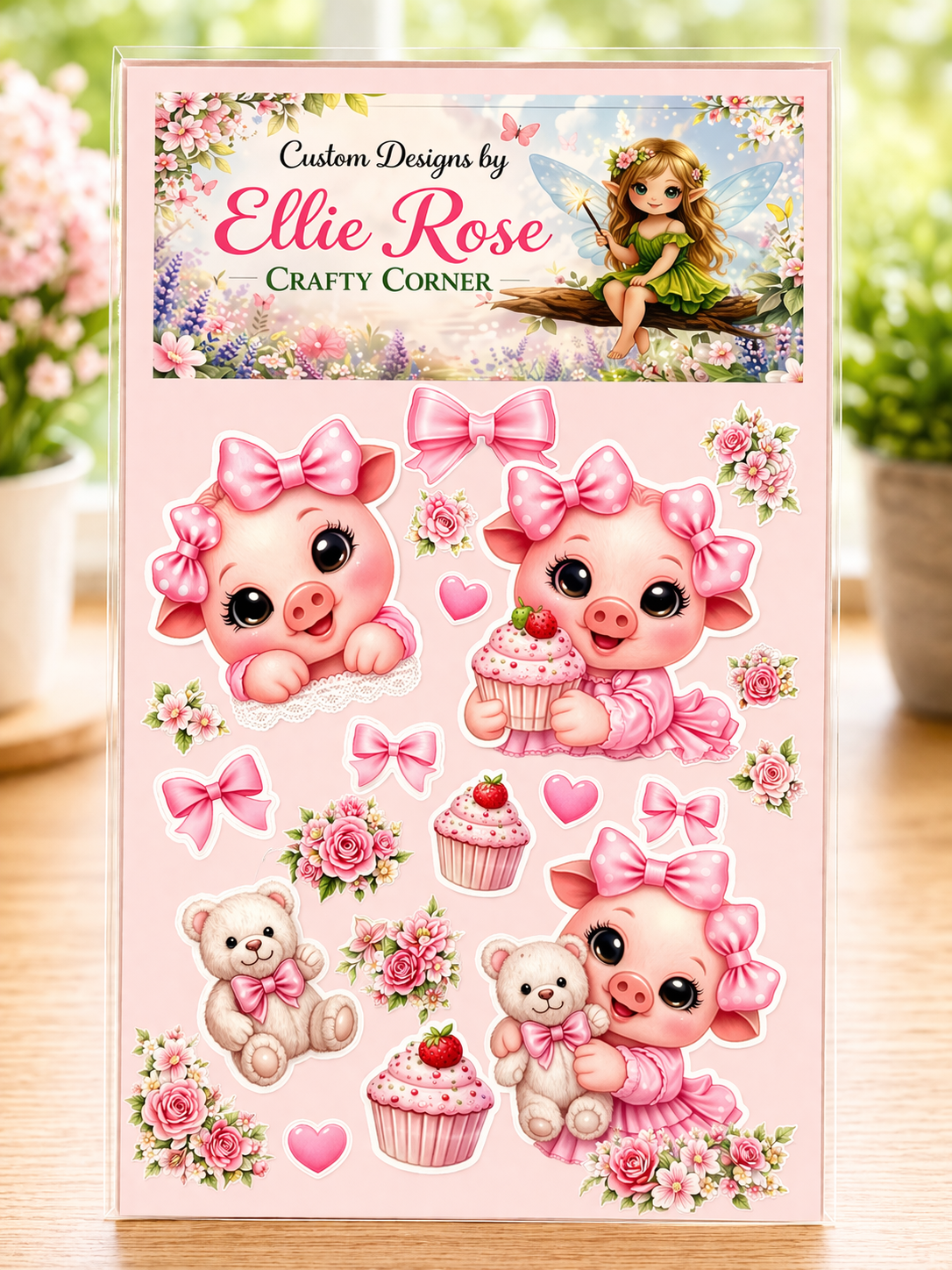 Cute Piggy Sticker Set