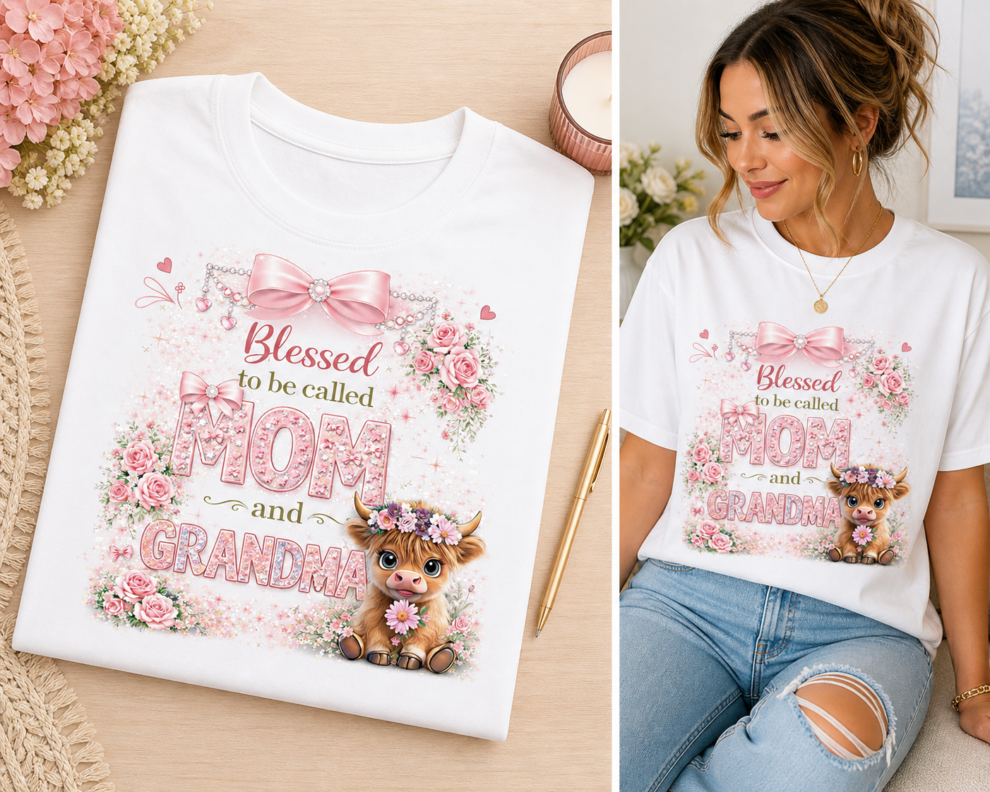 Blessed Mom and Grandma T-Shirt