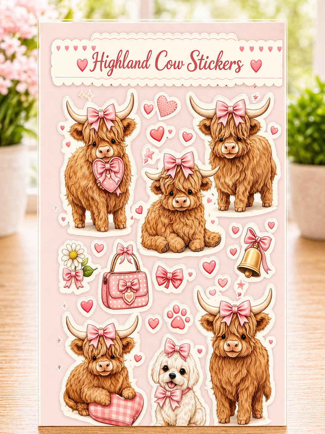 Highland Cow Stickers