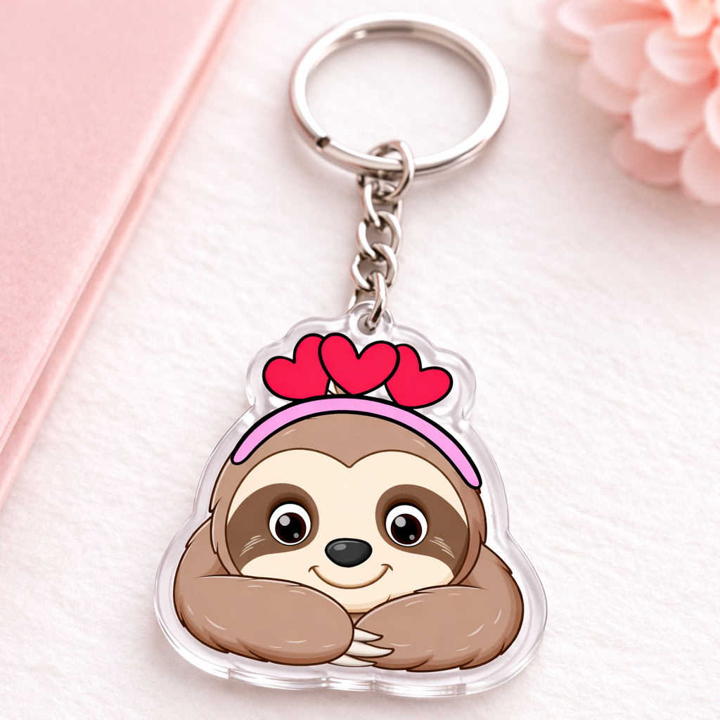 Cute Sloth Keychain