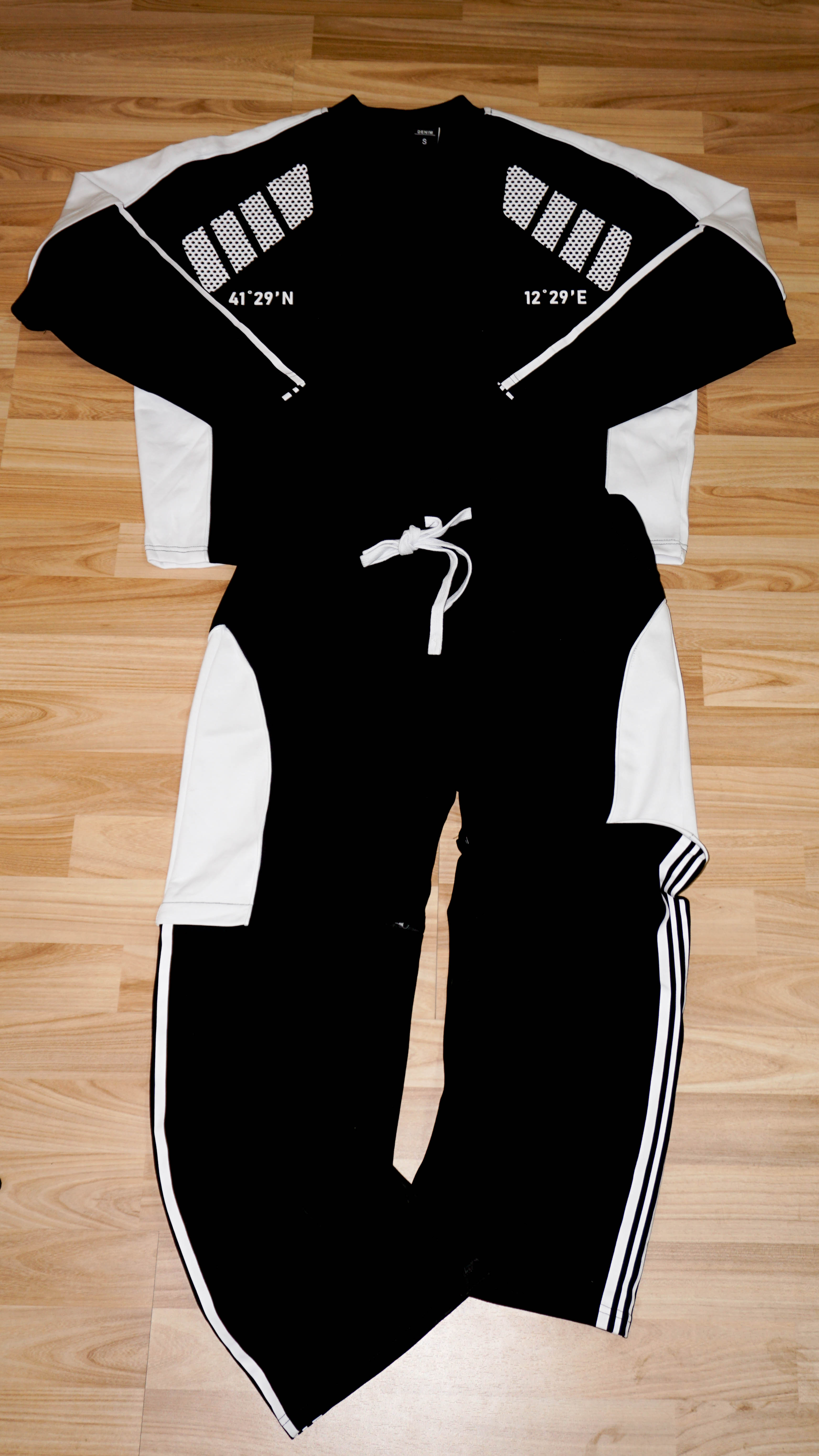 Tuta Sportiva Bicolore Hood Drip