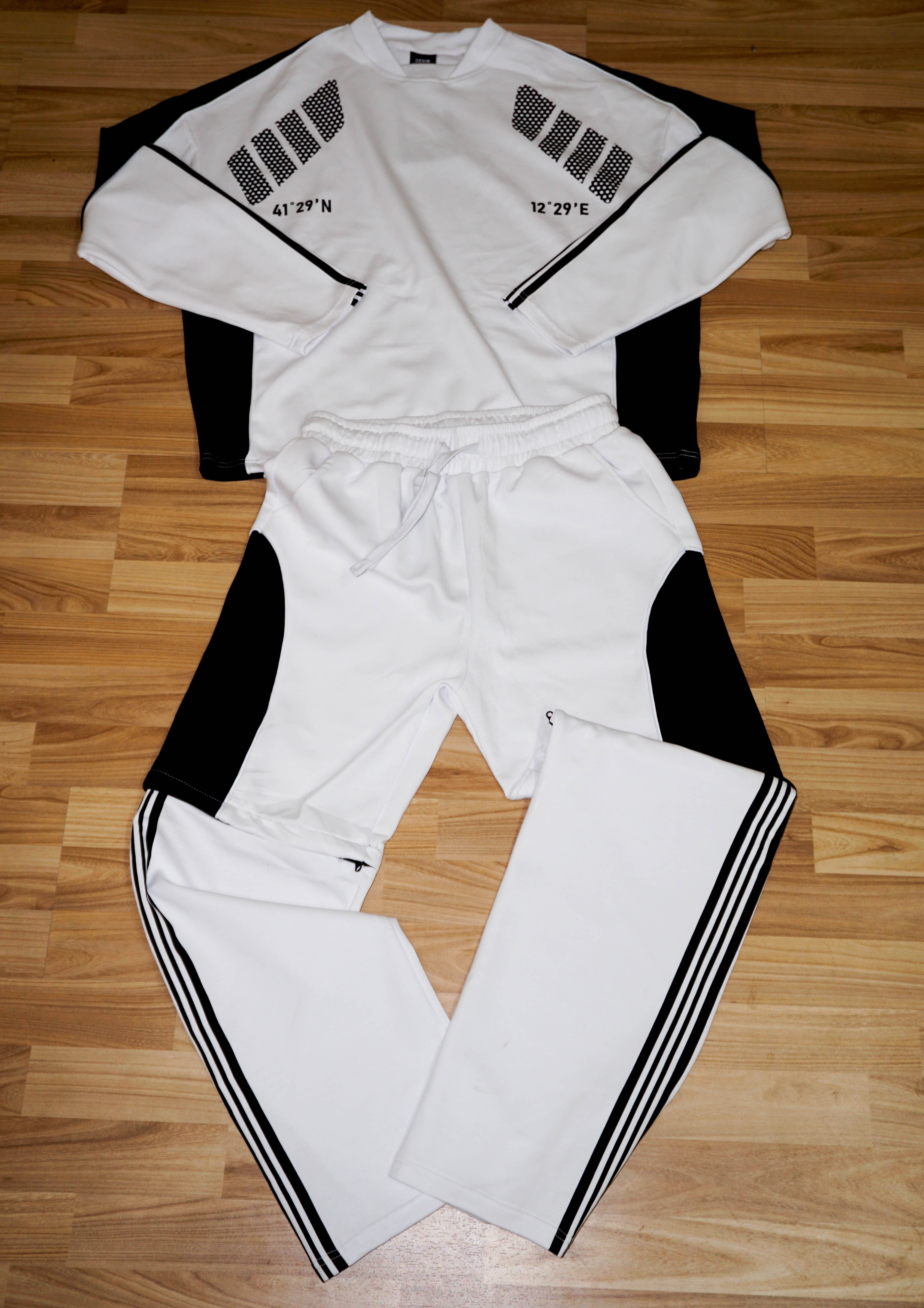 Tuta Sportiva Bicolore Hood Drip