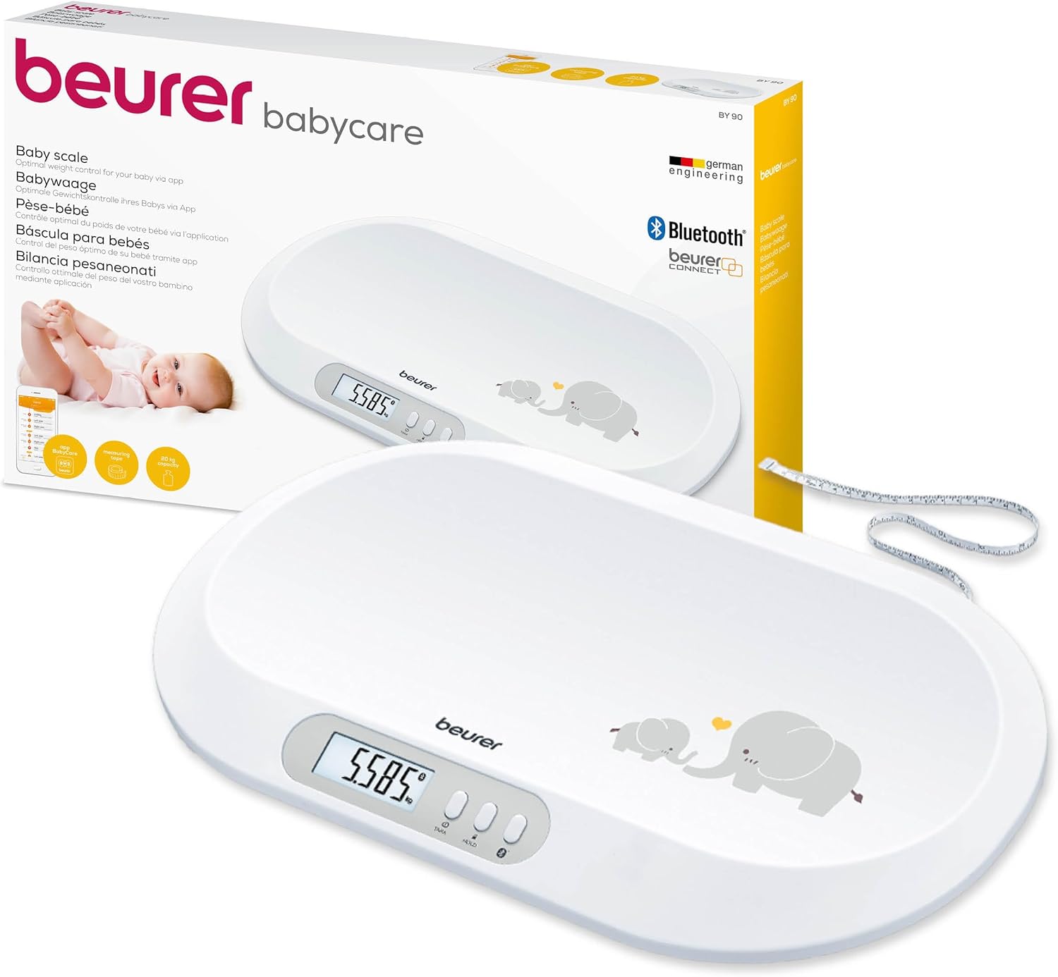 Balances pour bébé connectées Beurer 
