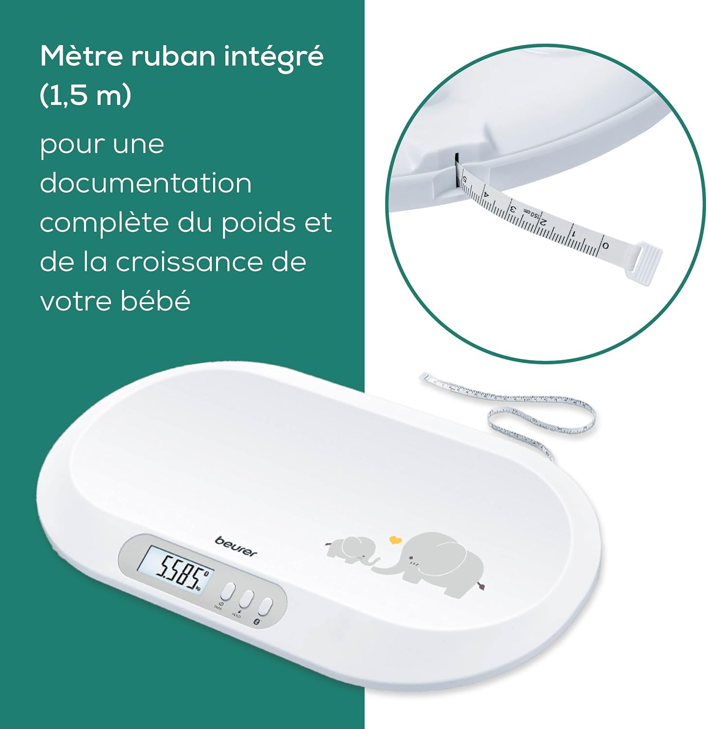 Balances pour bébé connectées Beurer 