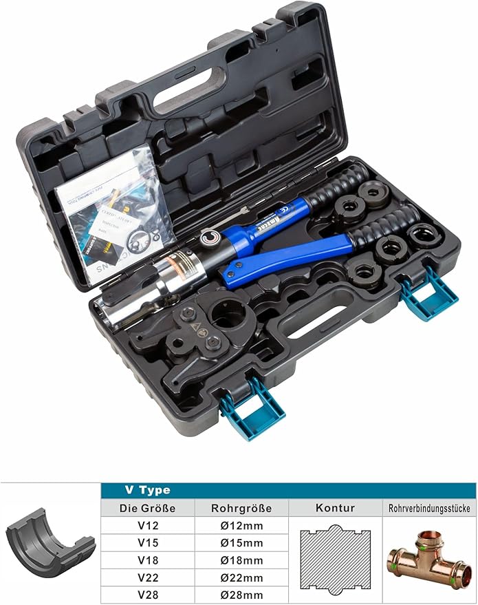 Outil de sertissage hydraulique professionnel AMZCNC 