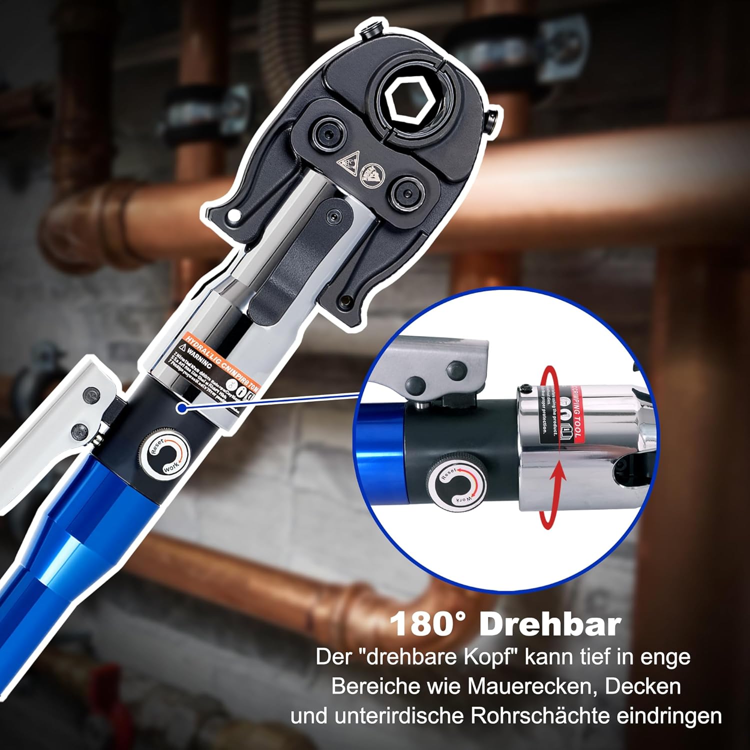 Outil de sertissage hydraulique professionnel AMZCNC 